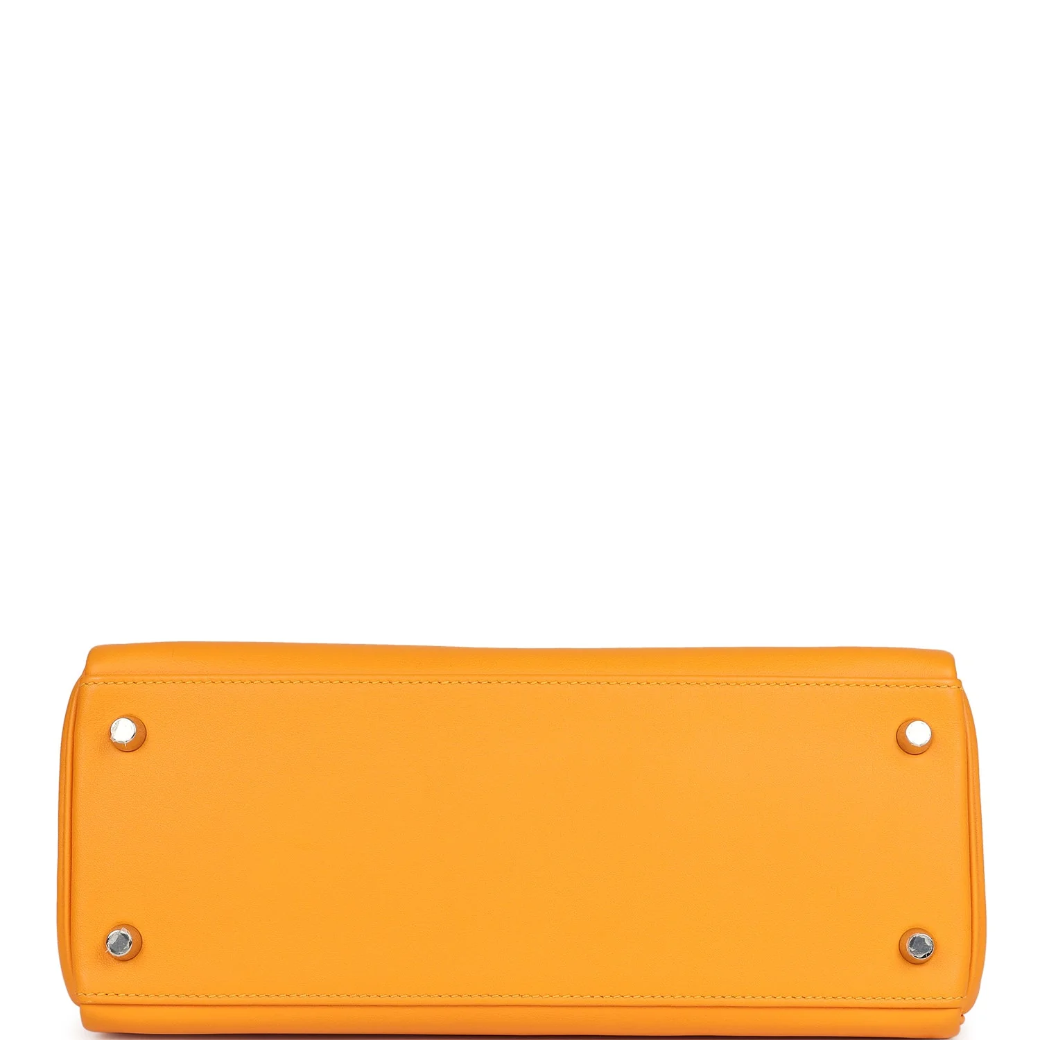 Hermes Special Order (HSS) Kelly Retourne 28 Jaune D'Or Swift Brushed Palladium Hardware