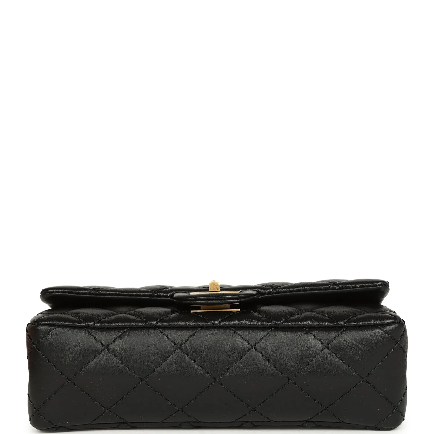 Chanel Mini Reissue Belt Bag Black Crumpled Aged Calfskin Antique Gold Hardware