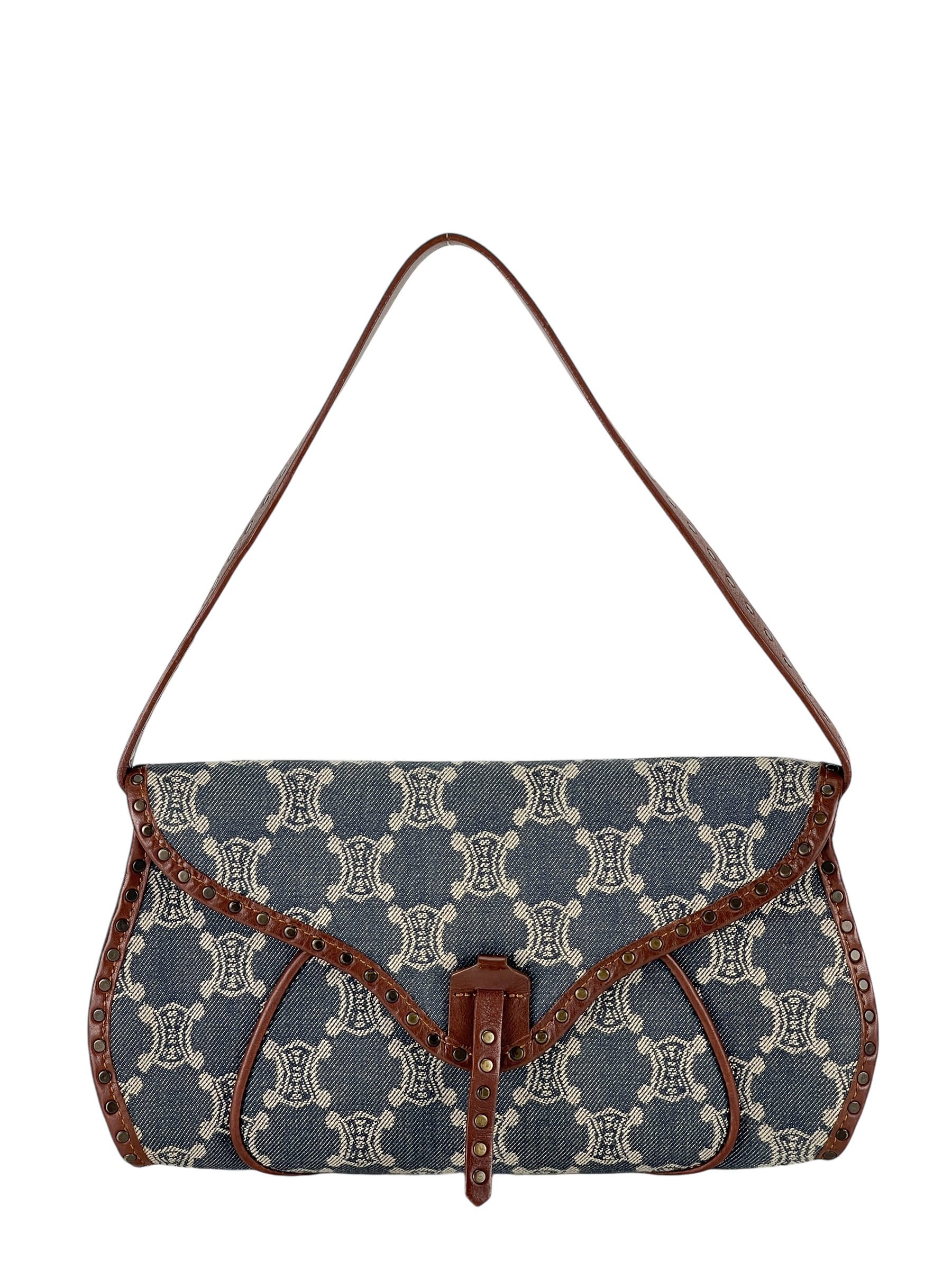 CELINE -  Macadam Denim Shoulder Bag