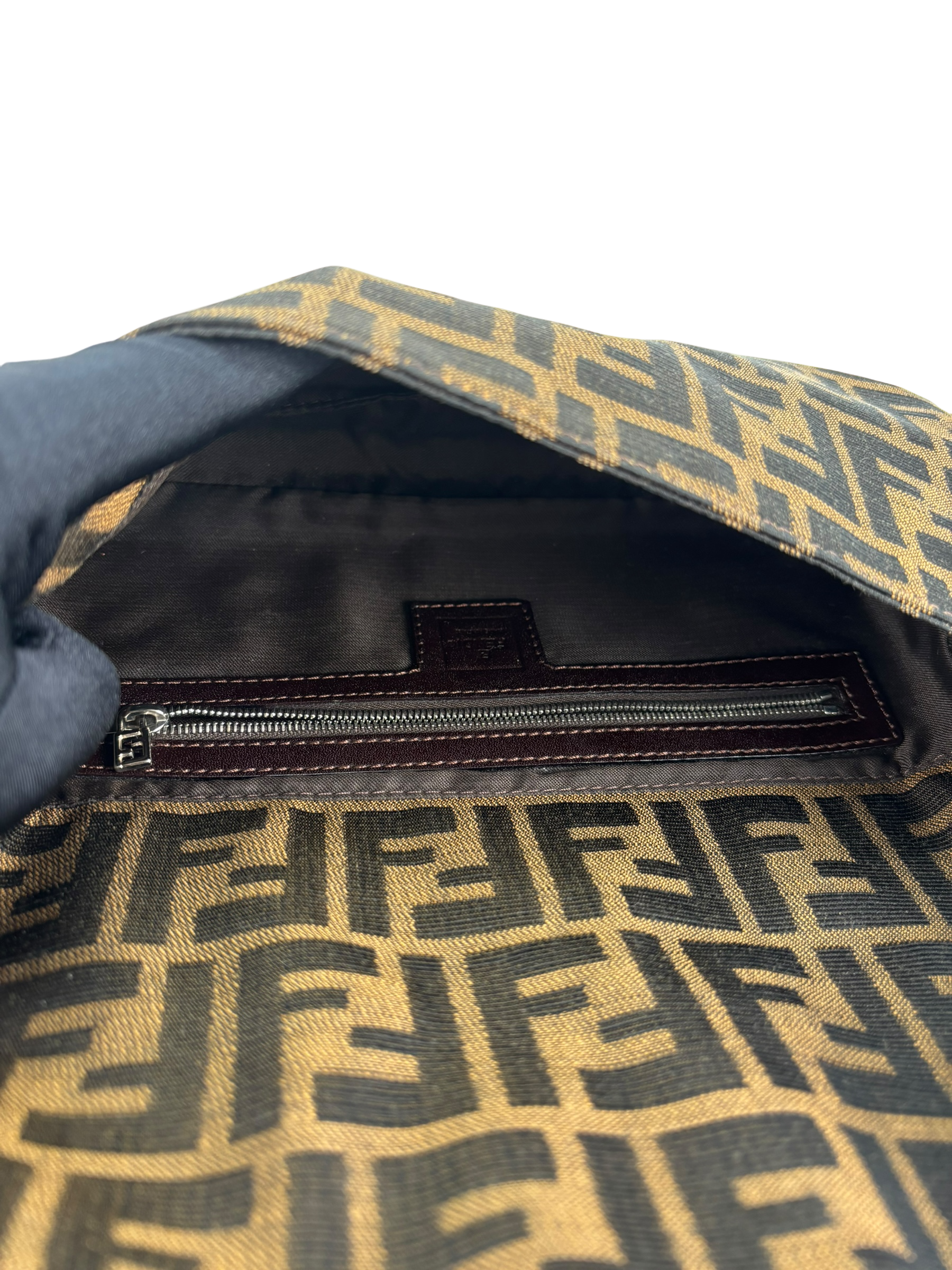 FENDI - Brown Zucca Baguette Shoulder Bag