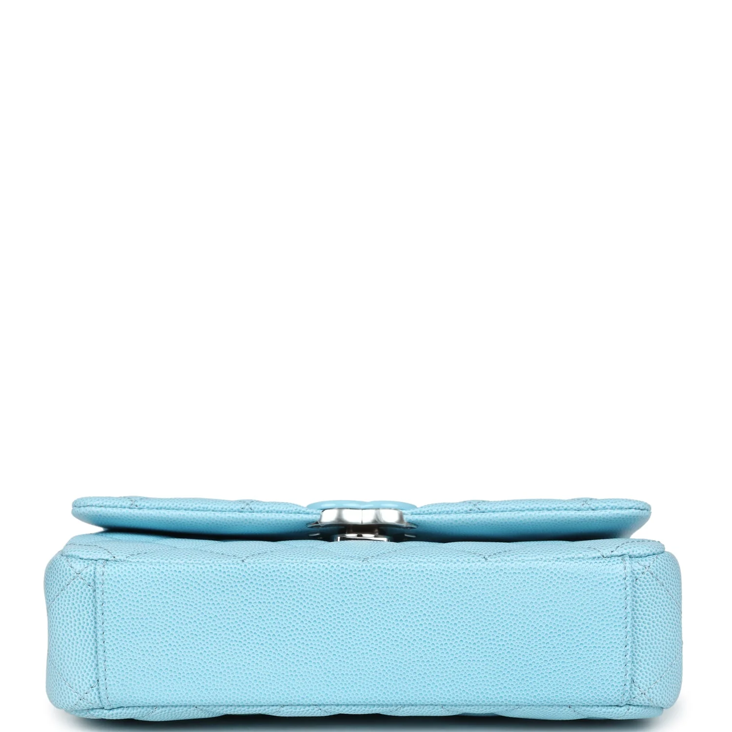 Chanel Small Flap Bag Blue Ombre Caviar Lacquered Metal Hardware