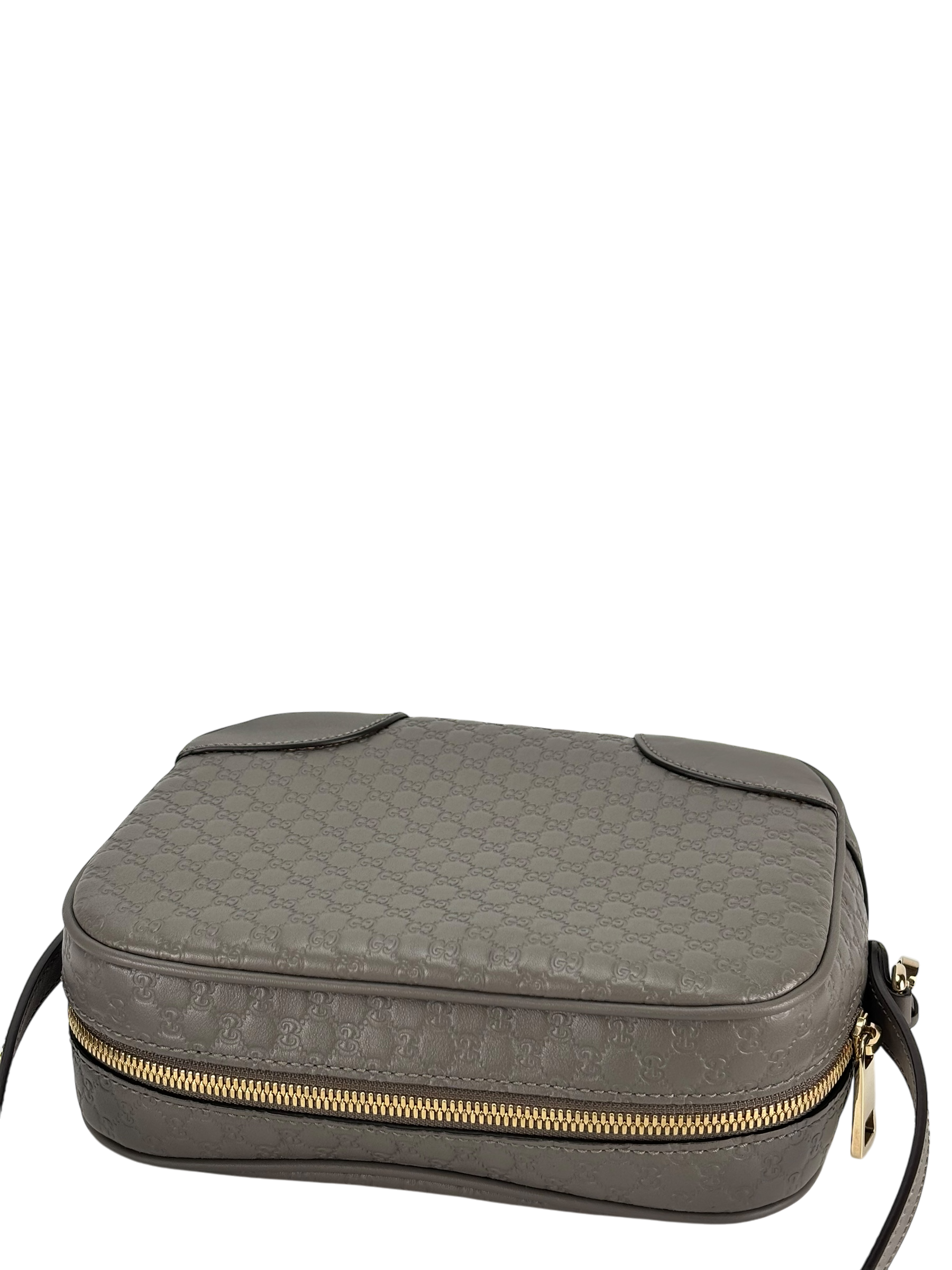 GUCCI - Grey Micro Guccissima Shoulder Bag