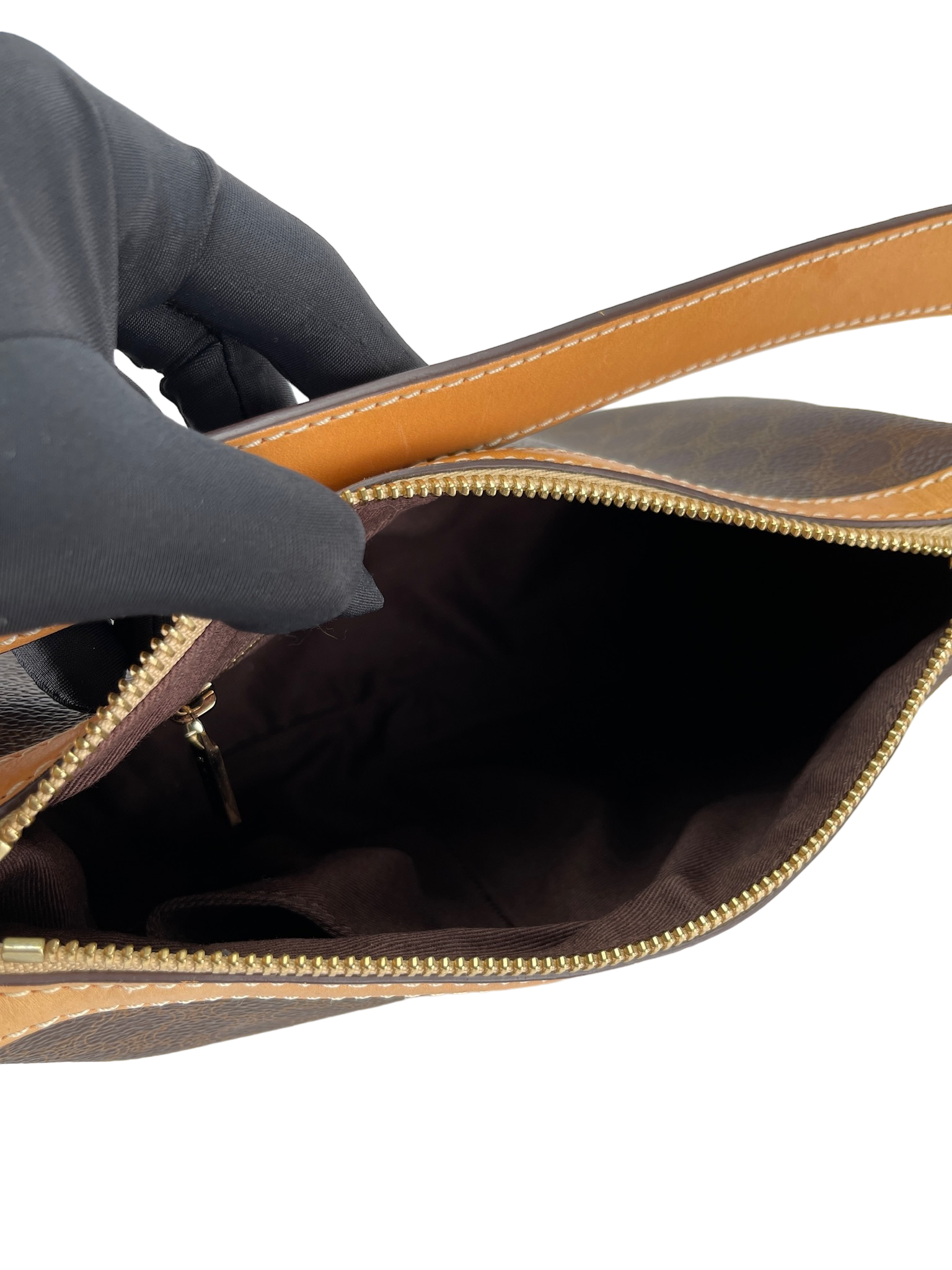 CELINE - Macadam Pattern Shoulder Bag