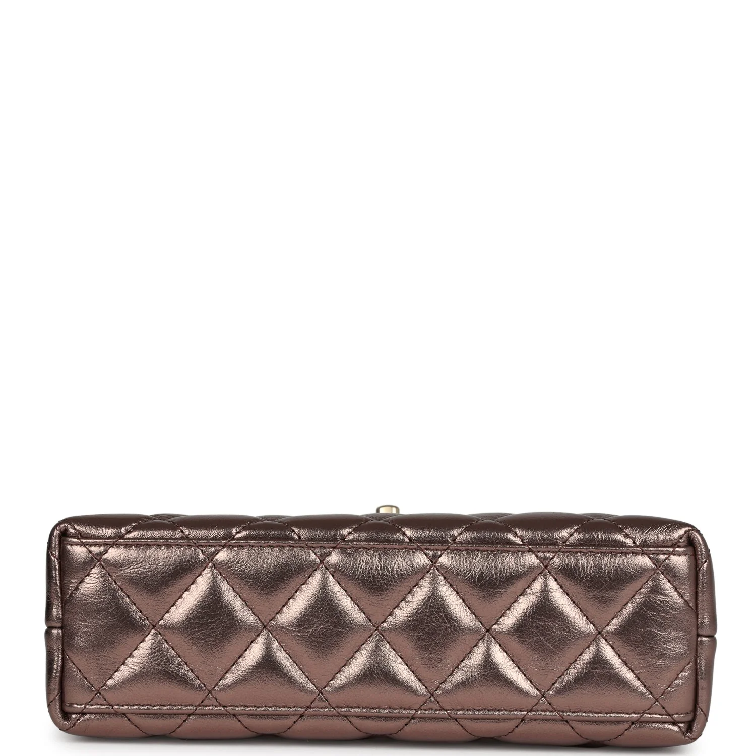 Chanel Small Kelly Shopper Metallic Bronze Calfskin Brushed Gold Hardware