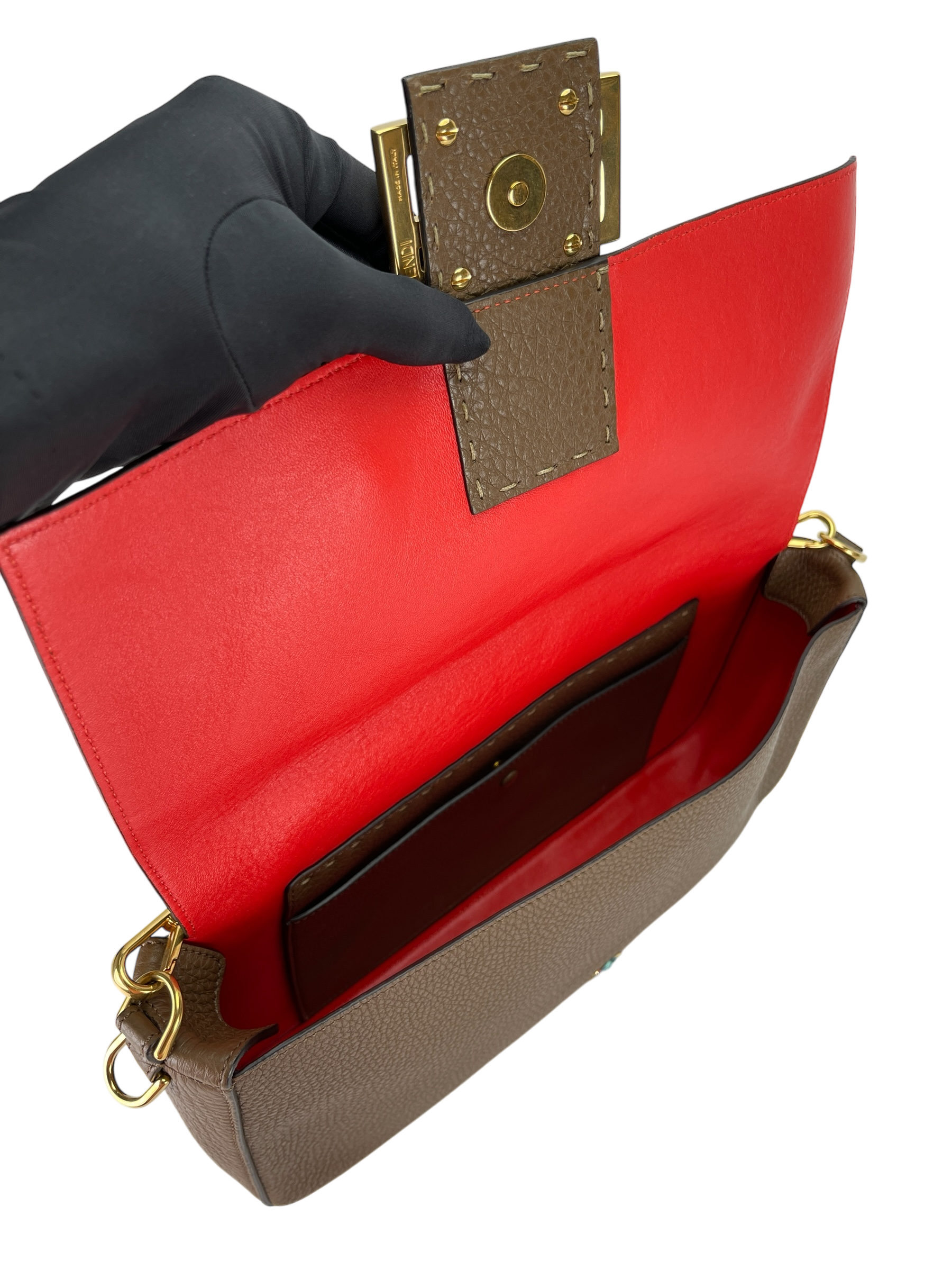 FENDI - Grey Sellerria Baguette 2way Bag