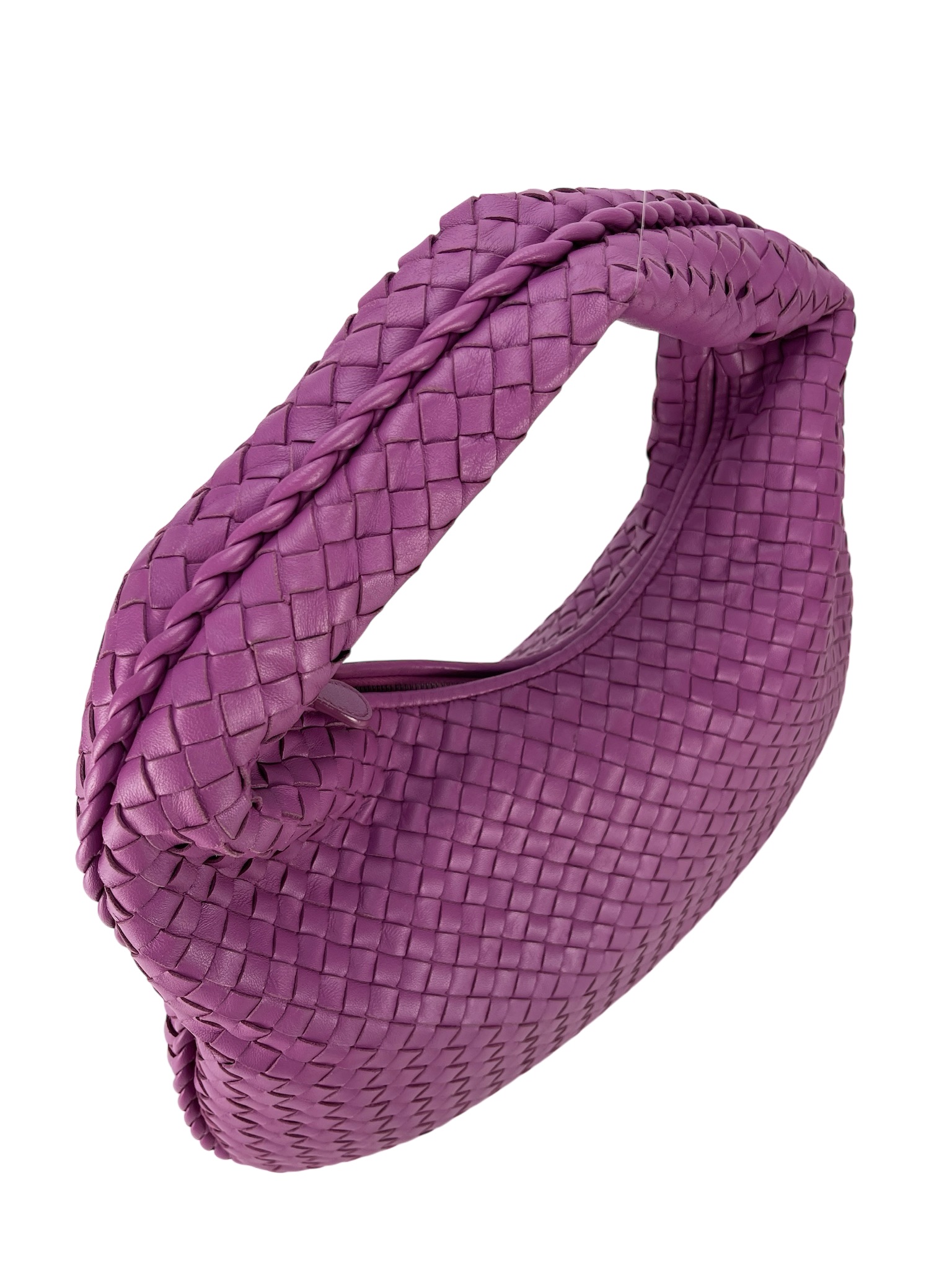 BOTTEGA VENETA - Intrecciato Hobo Bag Pink Calfskin