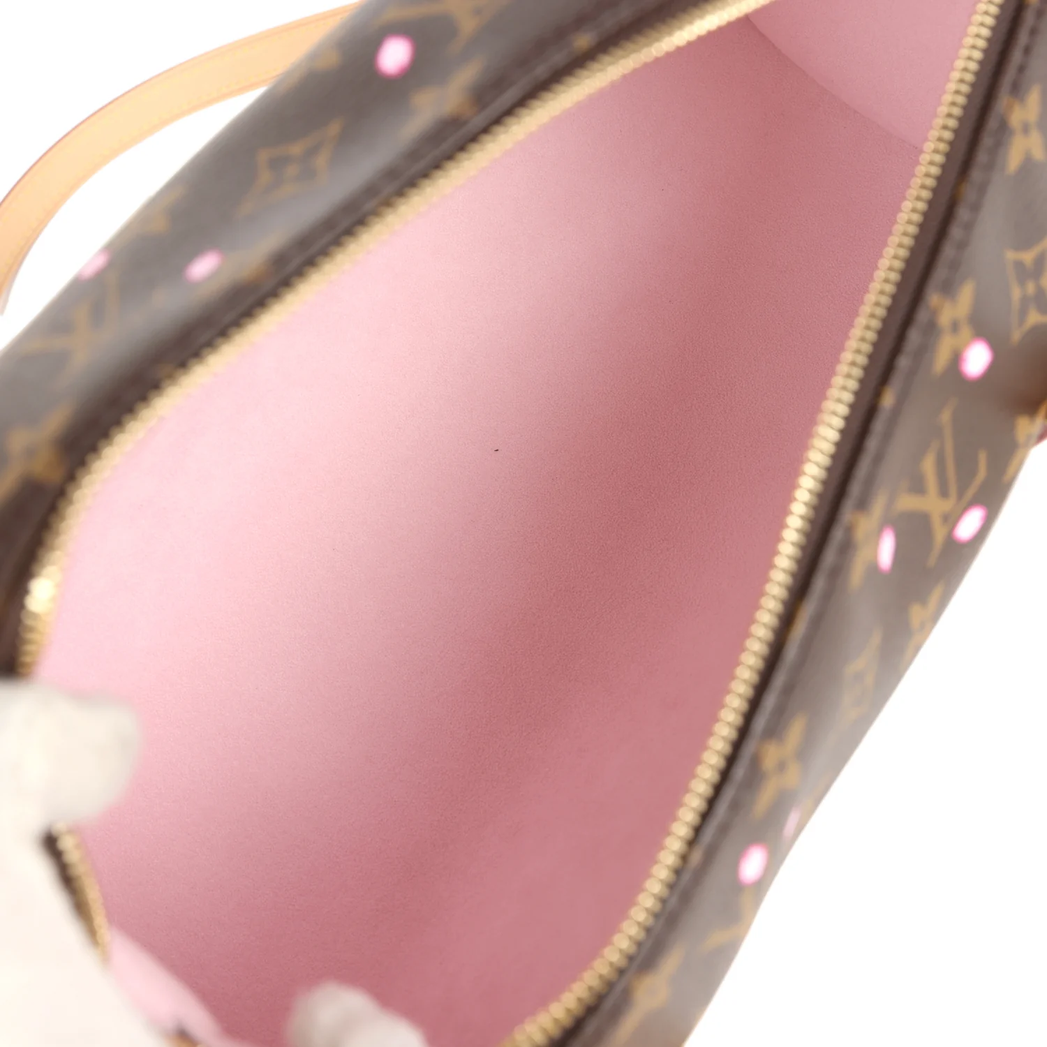 Louis Vuitton X Takashi Murakami Cherry Blossom Papillon Brown and Pink Monogram Gold Hardware