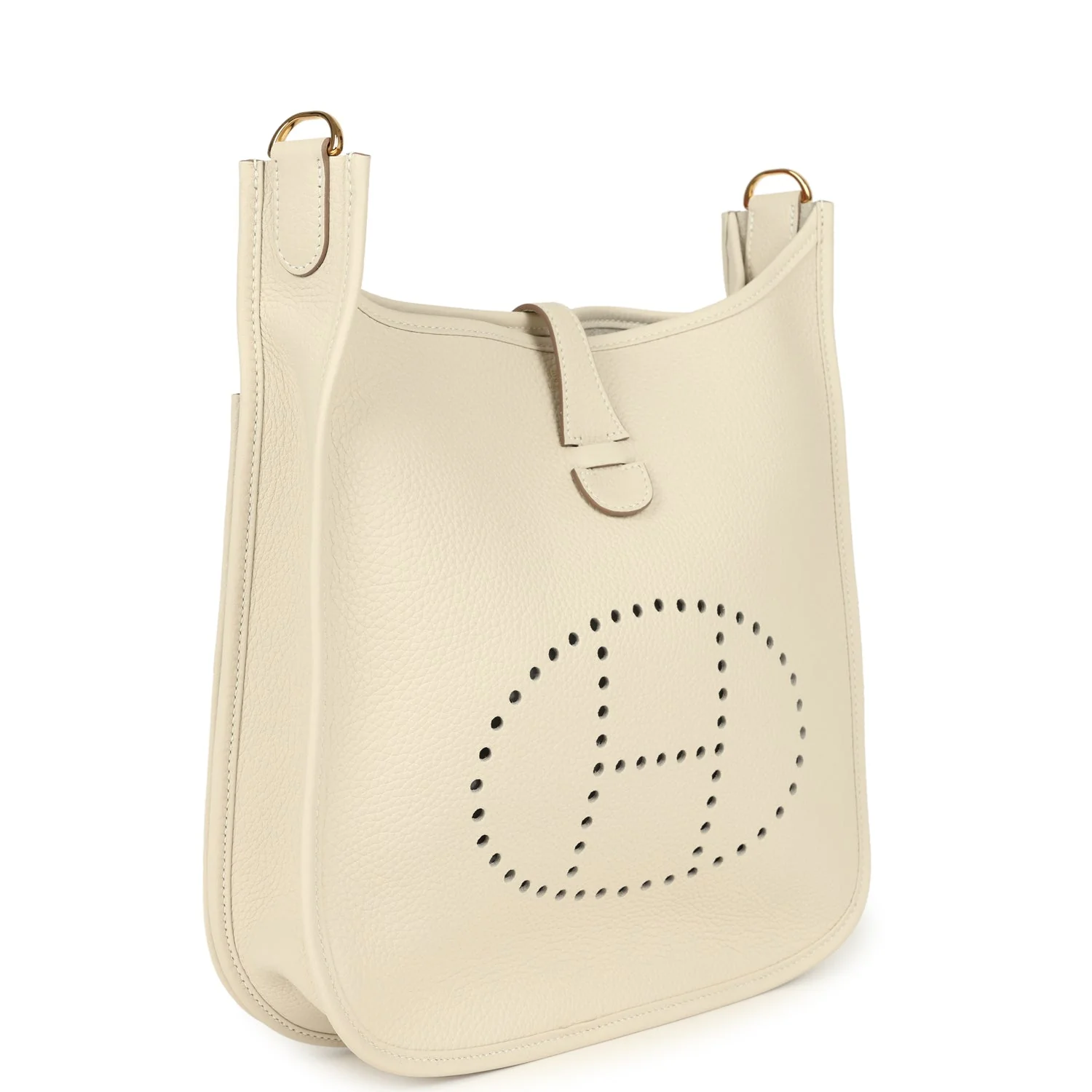 Hermes Evelyne III PM Craie Clemence Gold Hardware