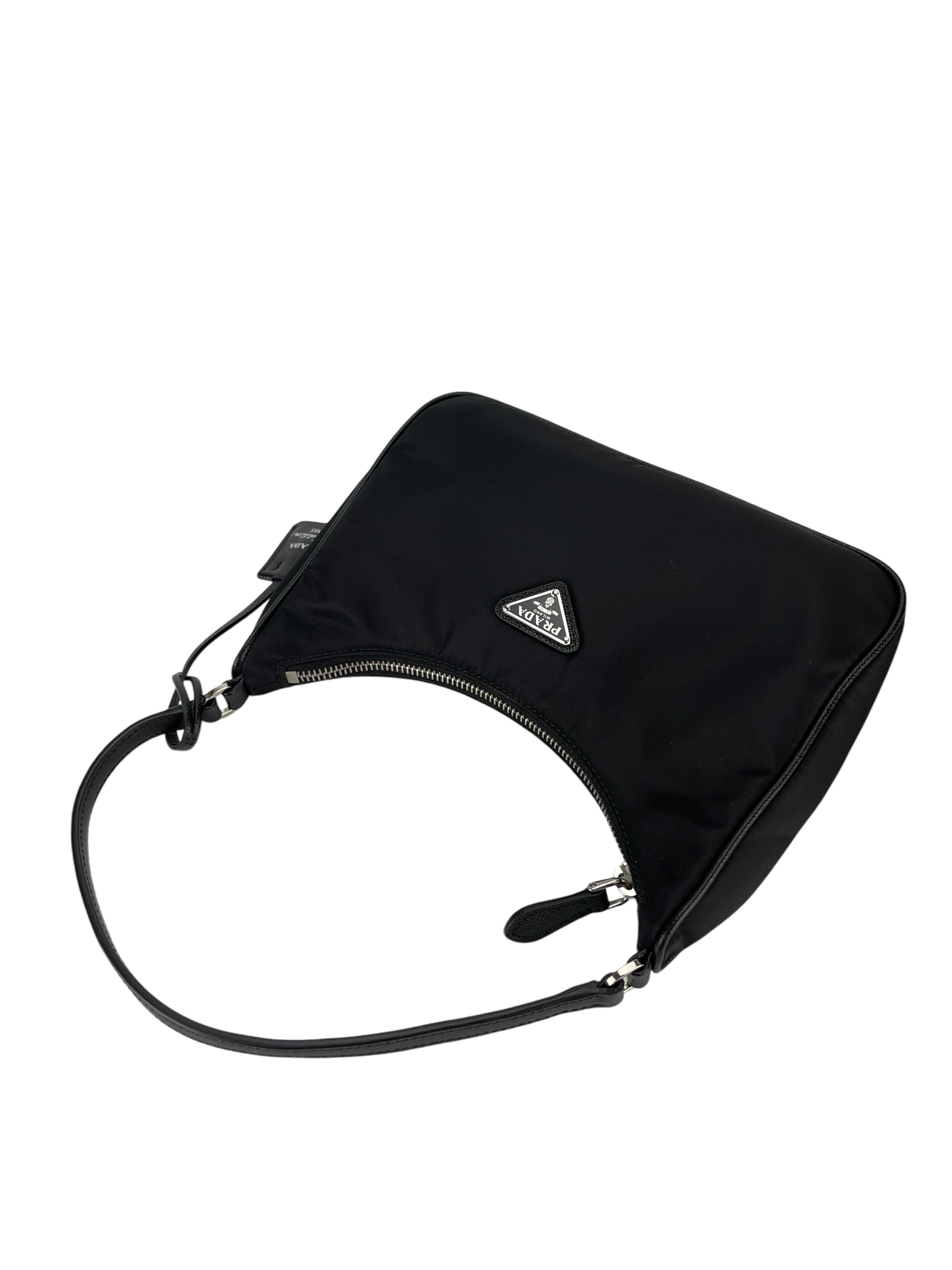 PRADA - Black 2005 Re-nylon Hobo Bag