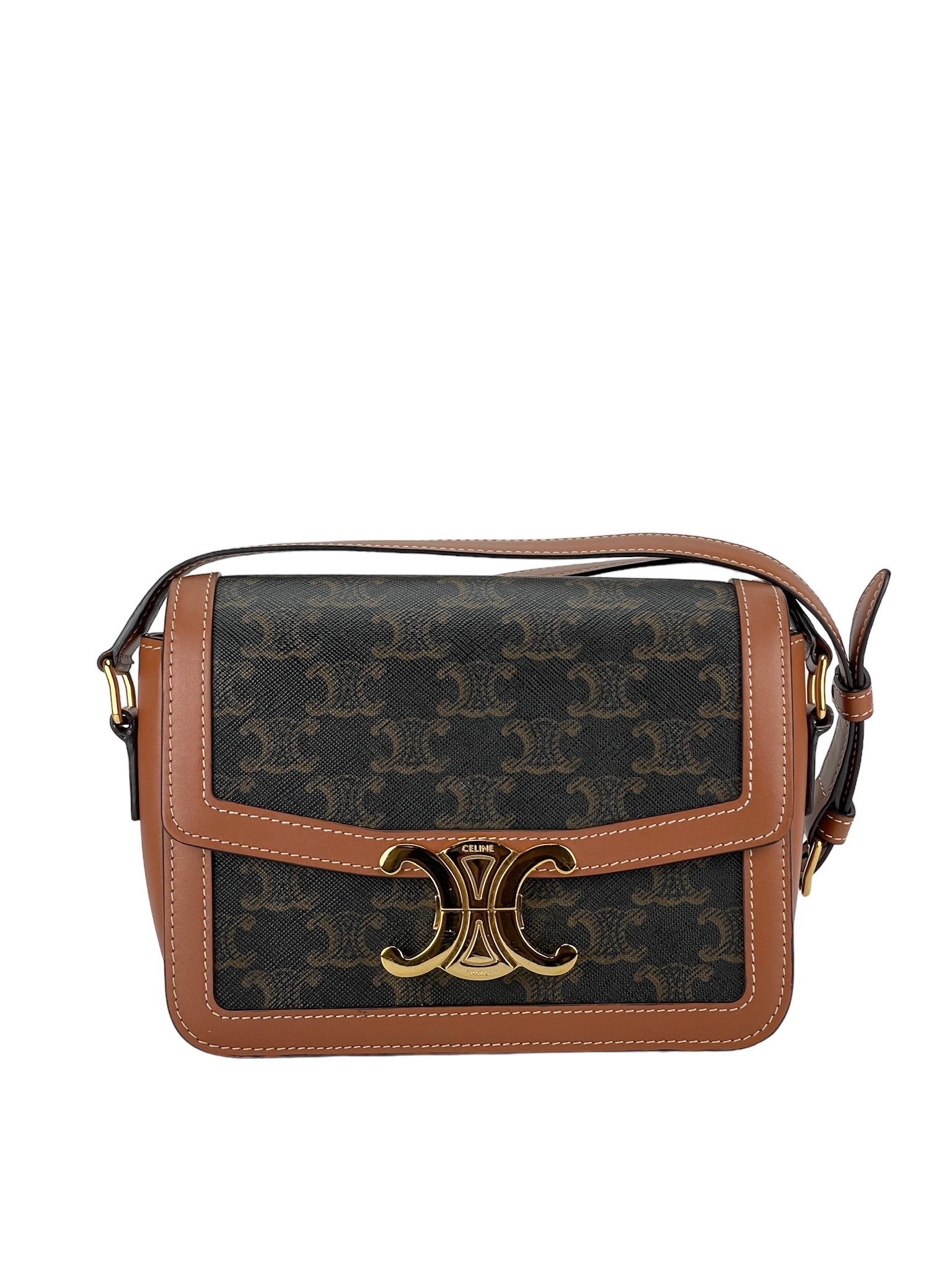 CELINE - Brown Triomphe Shoulder Bag