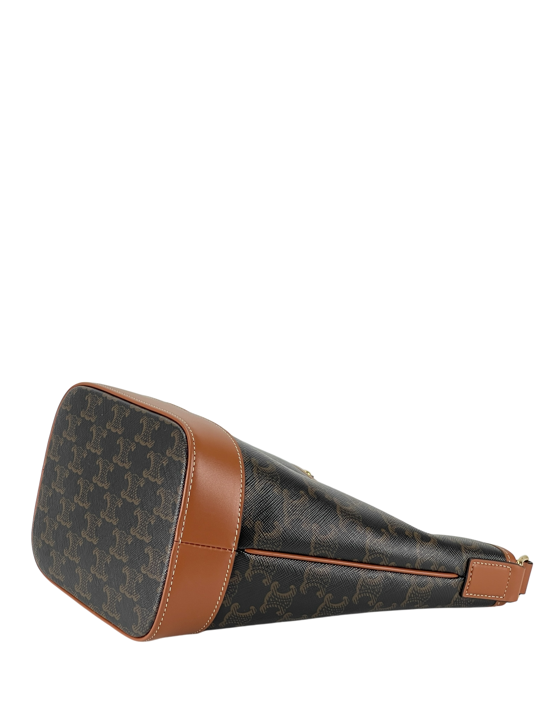 CELINE - Small Bucket Bag Brown Triomphe Canvas