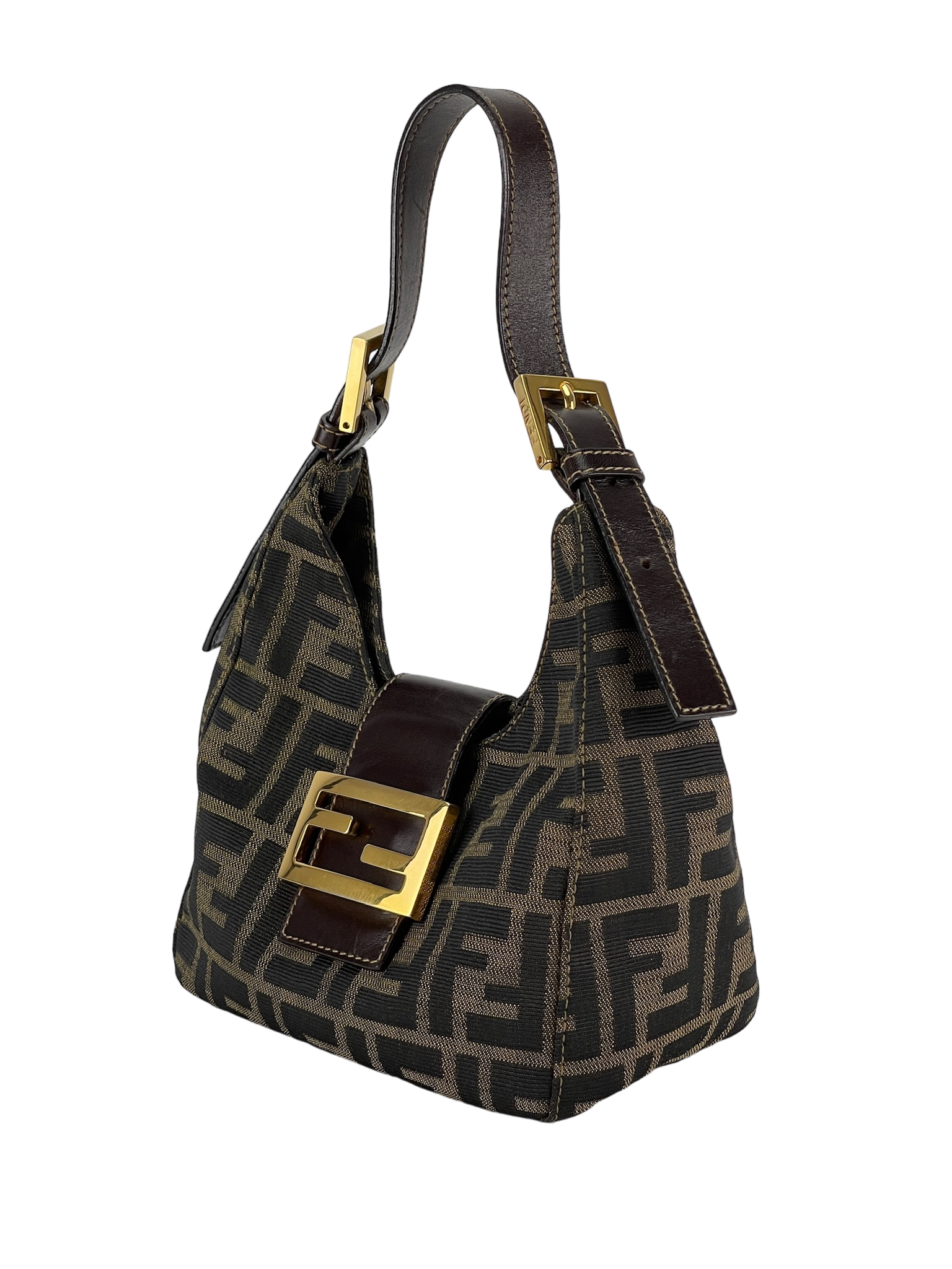 FENDI - Zucca Croissant Shoulder Bag