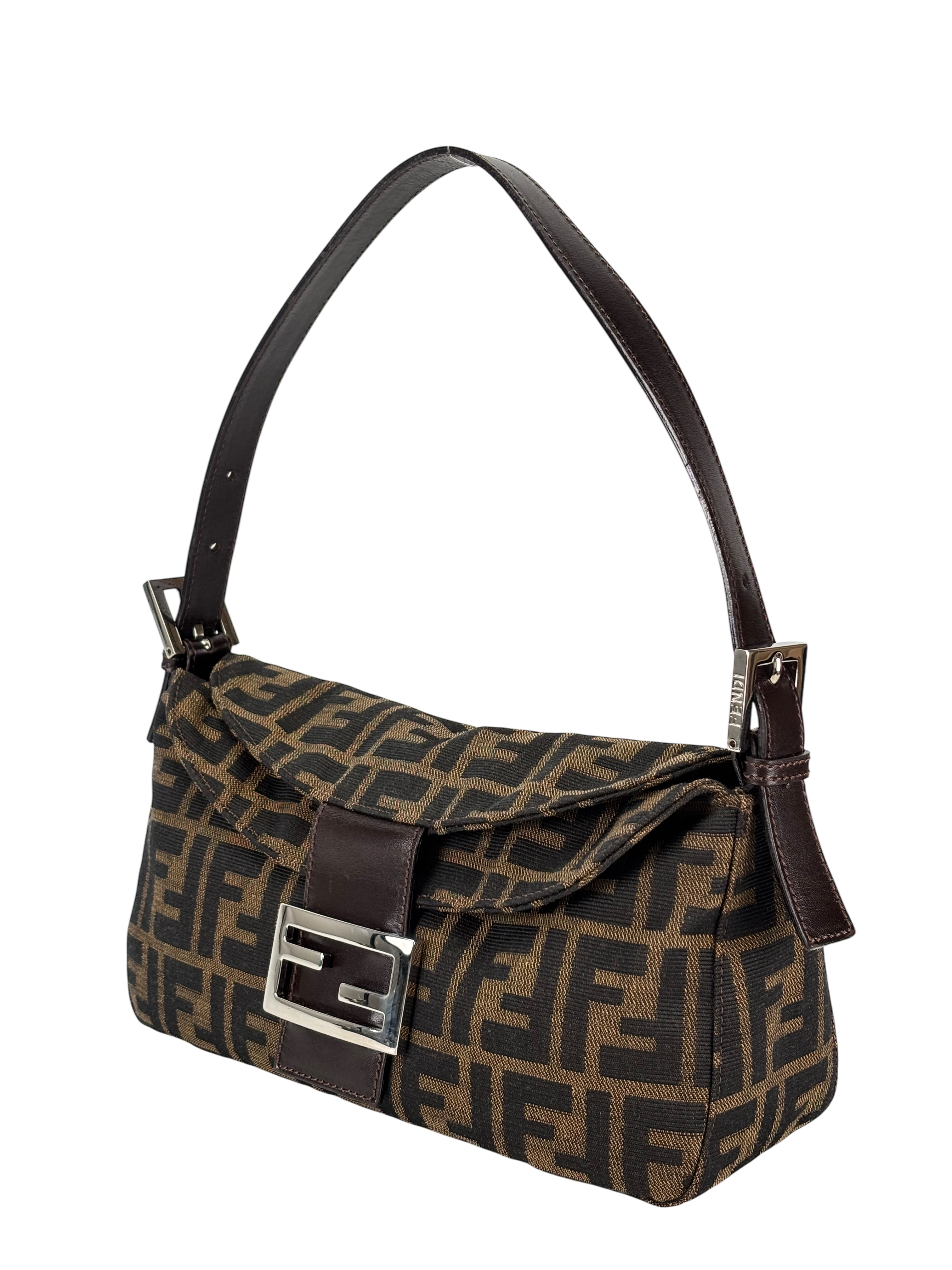 FENDI - Zucca Canvas Mamma Baguette Shoulder Bag