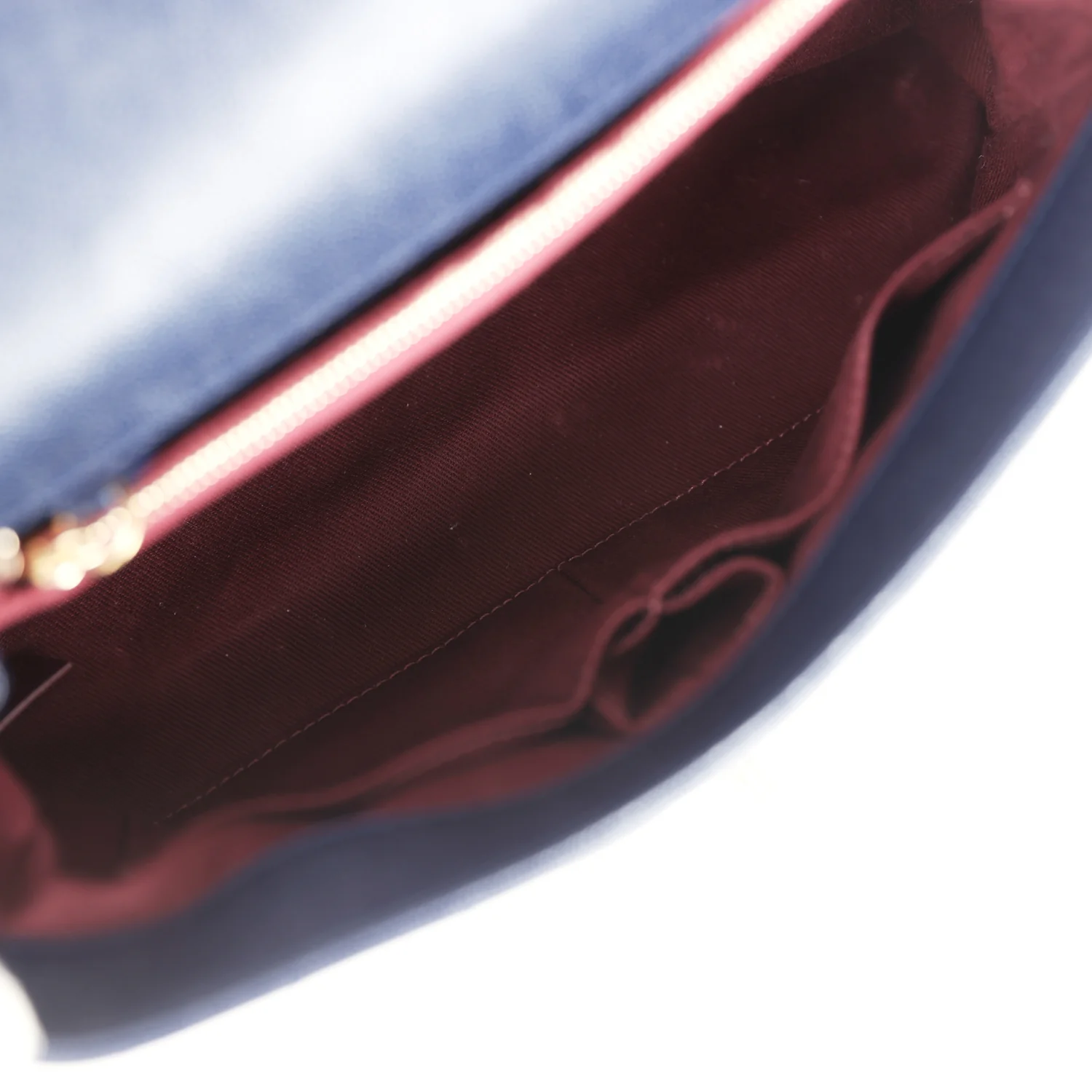 Pre-owned Chanel Medium Coco Top Handle Navy Blue Chevron Caviar Antique Gold Hardware