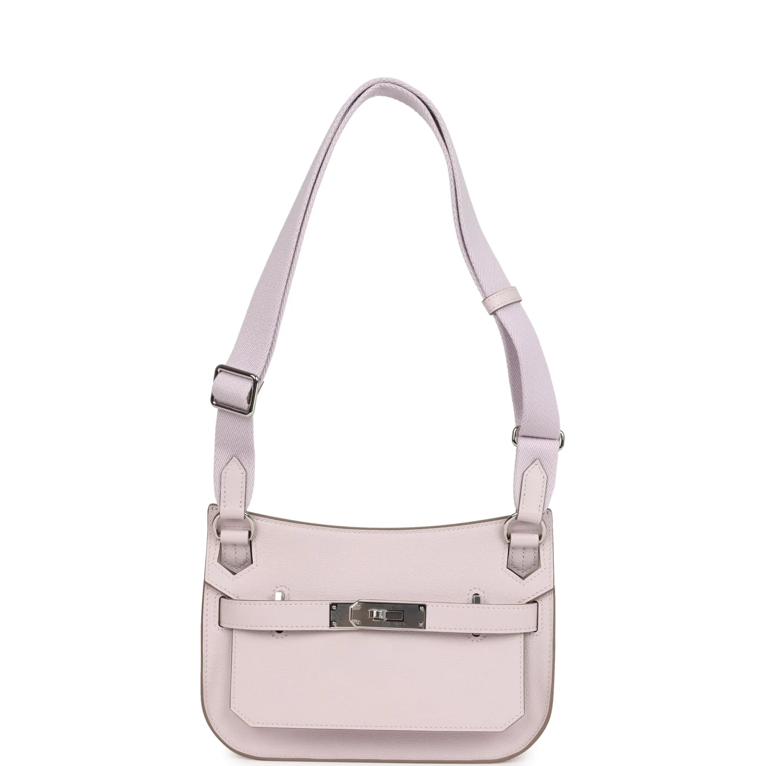 Hermes Jypsiere Mini Mauve Pale Verso Evercolor Palladium Hardware