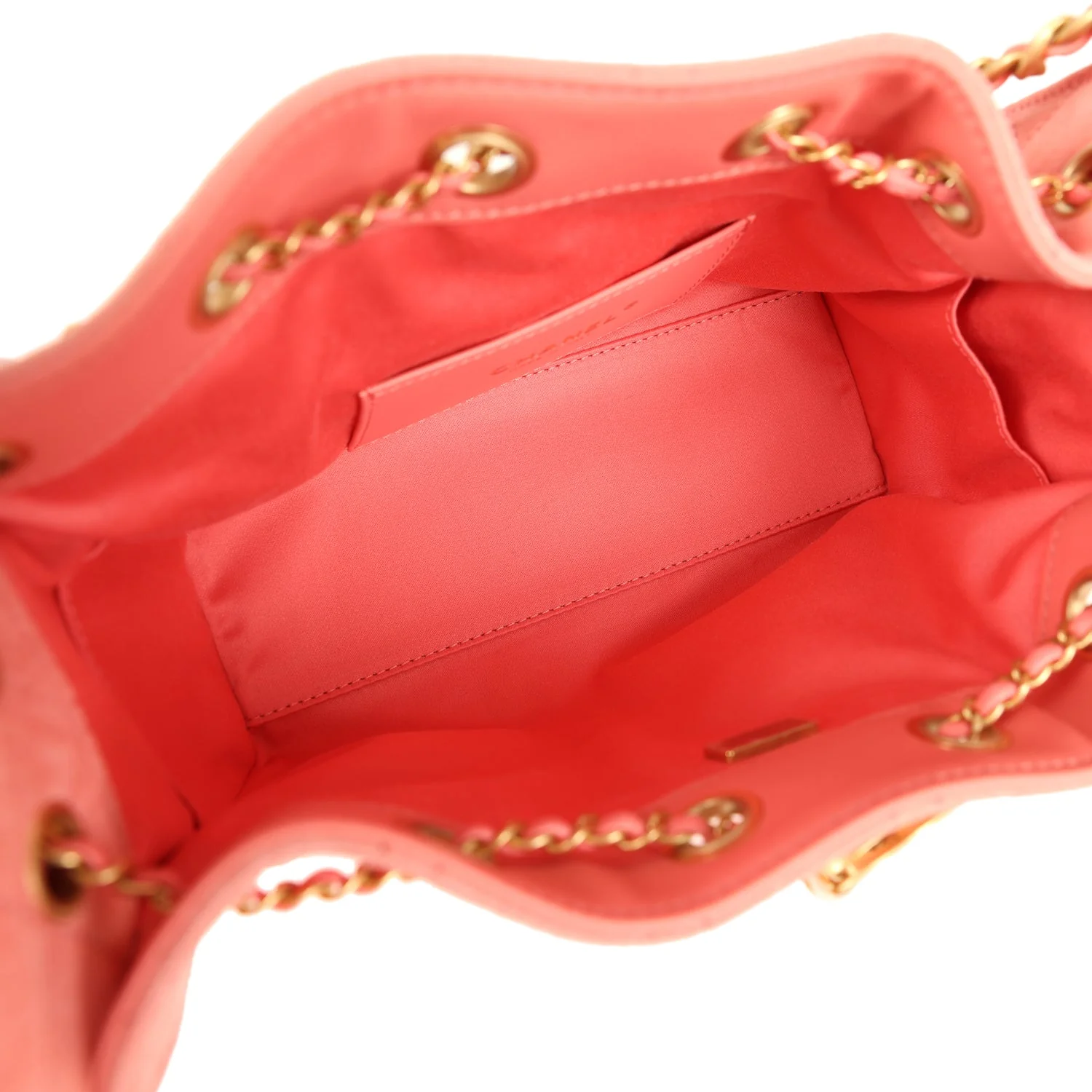 Chanel Mini 25 Hobo Bag Pink Suede Antique Gold Hardware