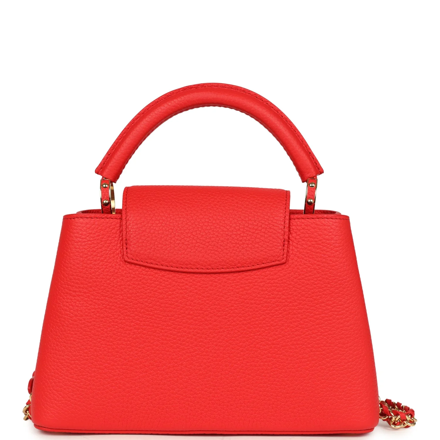 Louis Vuitton X Takashi Murakami Cherry Capucines BB Red Taurillon Leather Gold Hardware