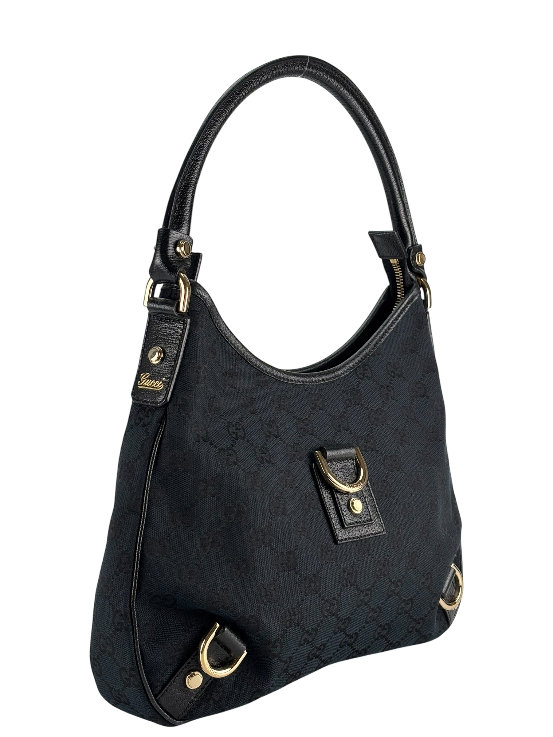 GUCCI - Black Ophidia Abbey Guccissima Semi Shoulder Bag