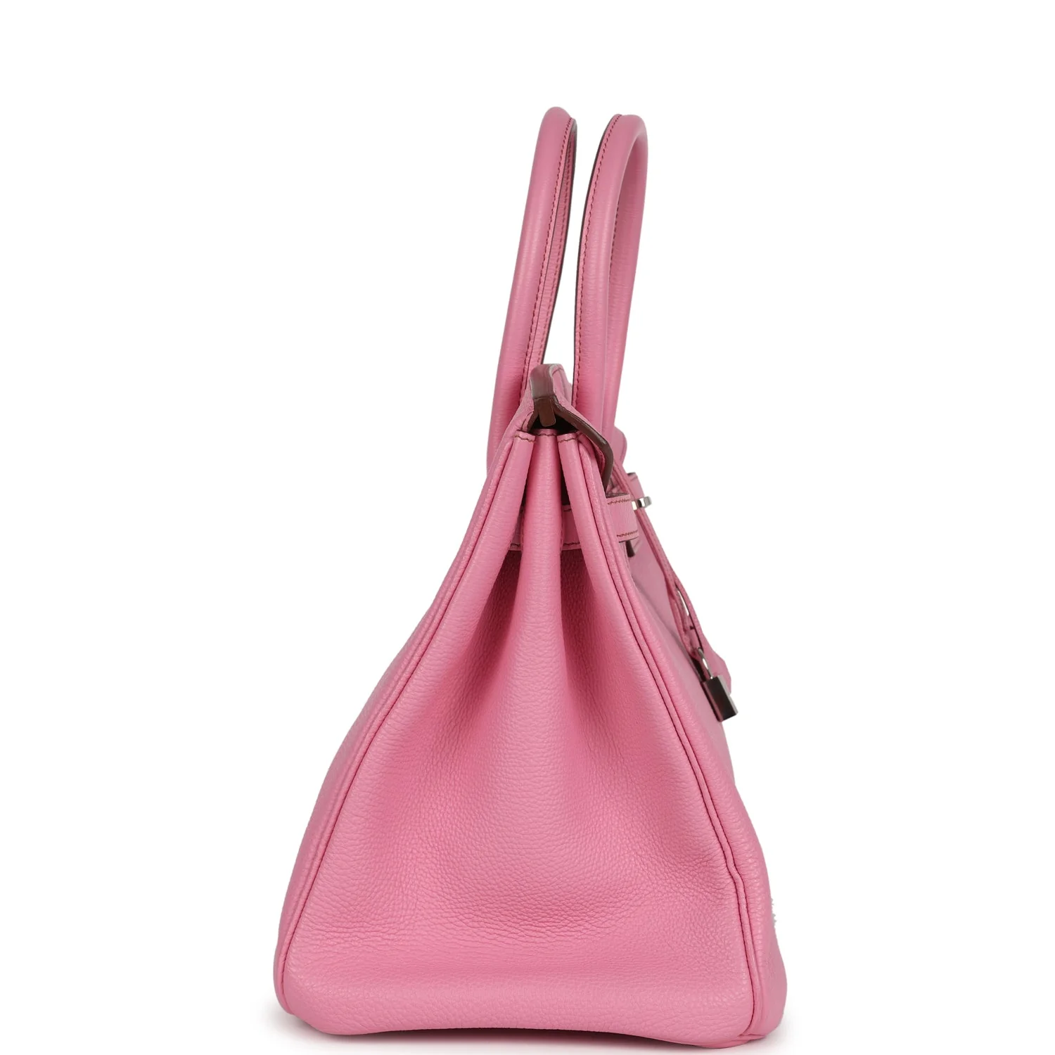 Pre-owned Hermes Birkin 35 Bubblegum Togo Palladium Hardware