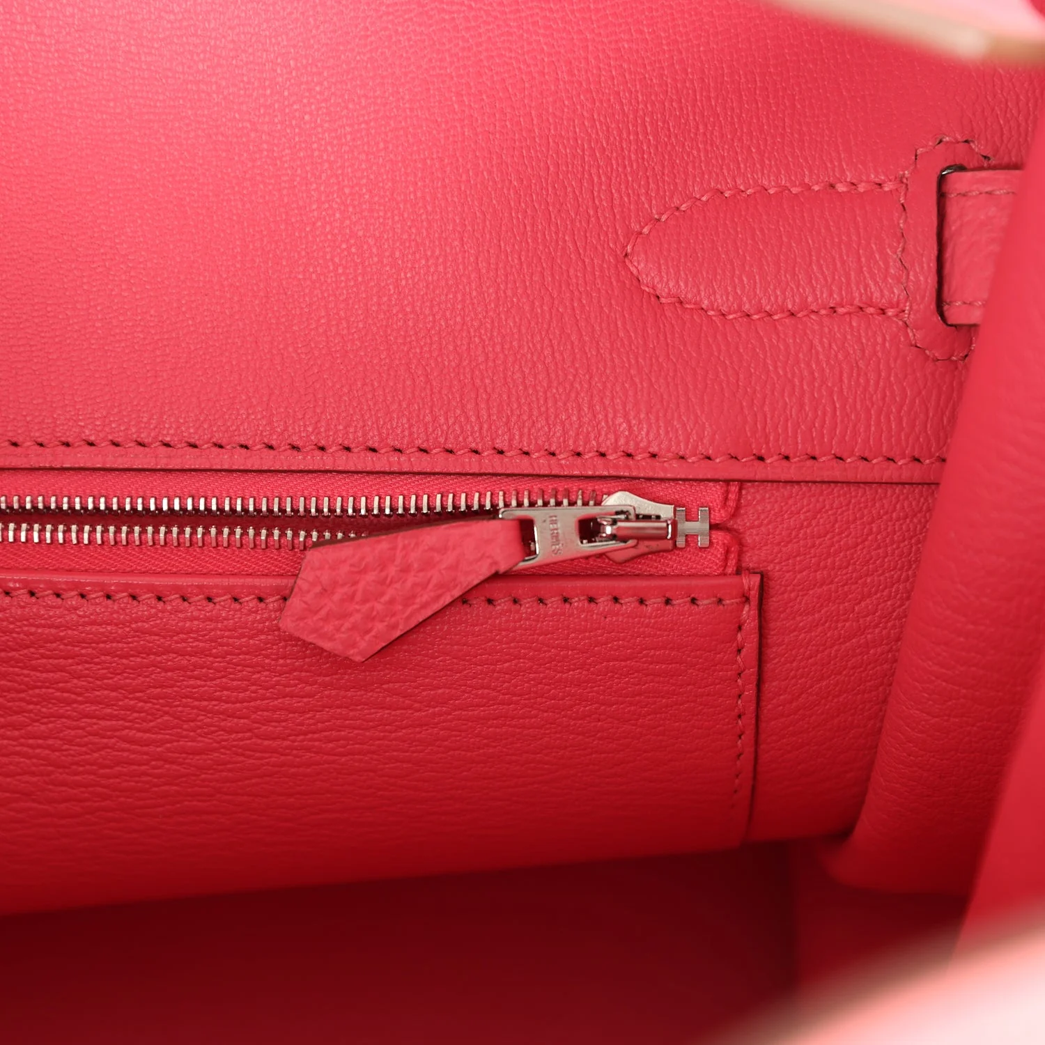 Pre-owned Hermes Birkin 35 Rose Lipstick Togo Palladium Hardware