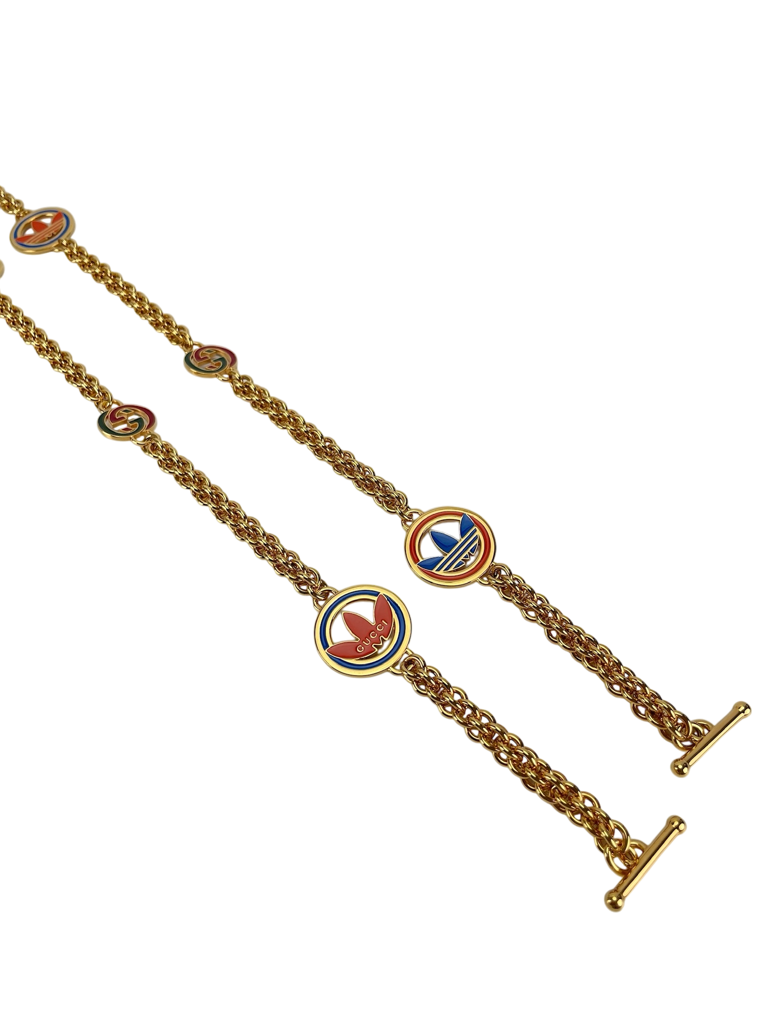 GUCCI - Gucci x Adidas Horsebit 1955 Shoulder Bag Black White Calfskin