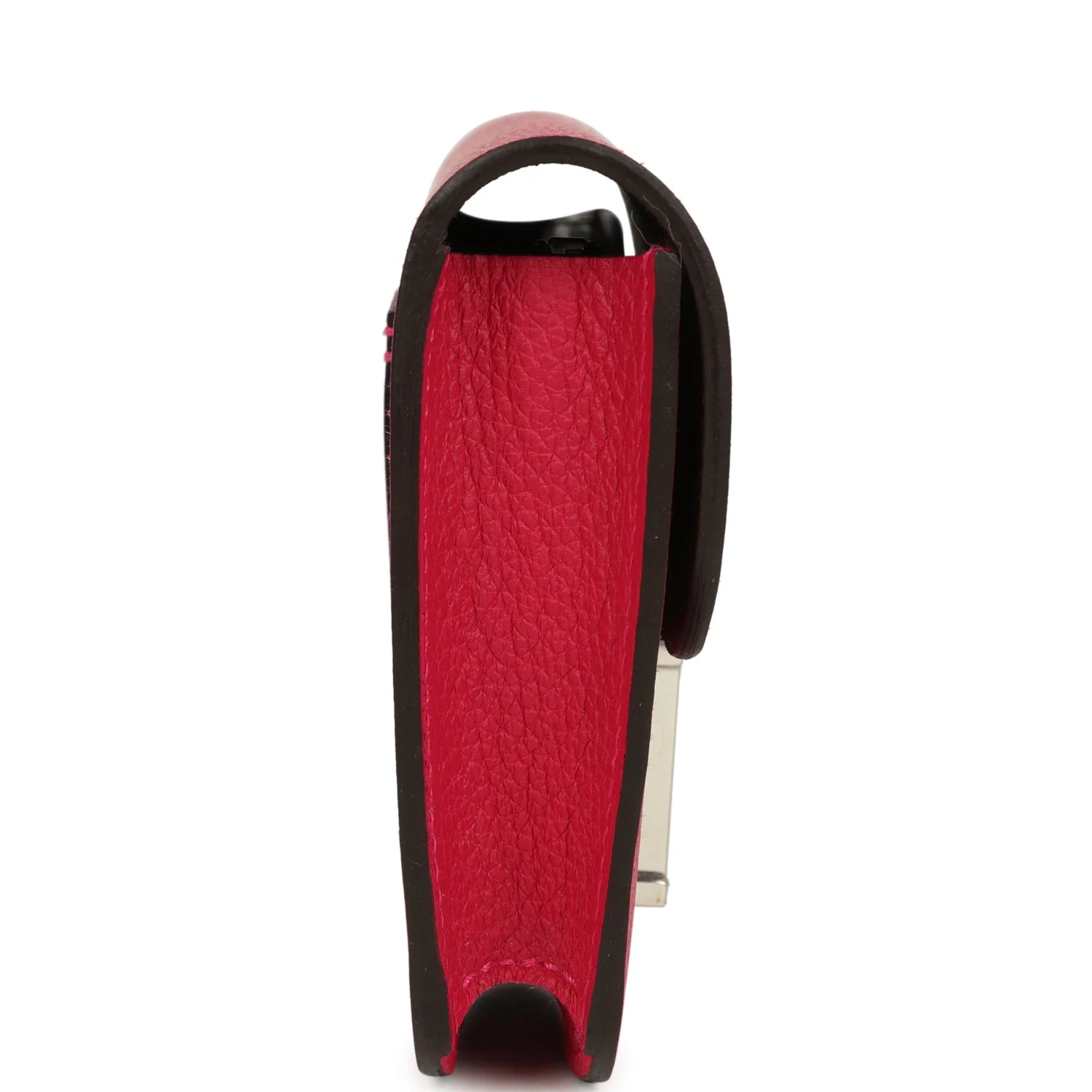 Hermes Constance Slim Wallet Framboise Verso Evercolor Palladium Hardware