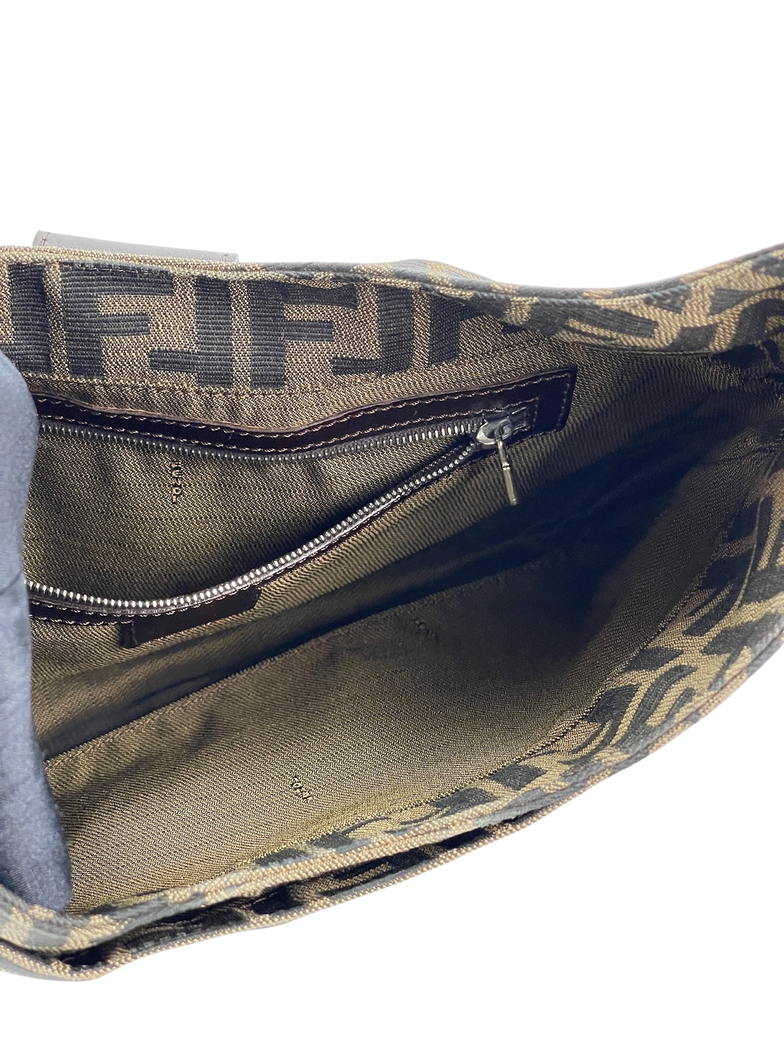 FENDI - Monogram Zucca Mamma Handbag Palladium Hardware