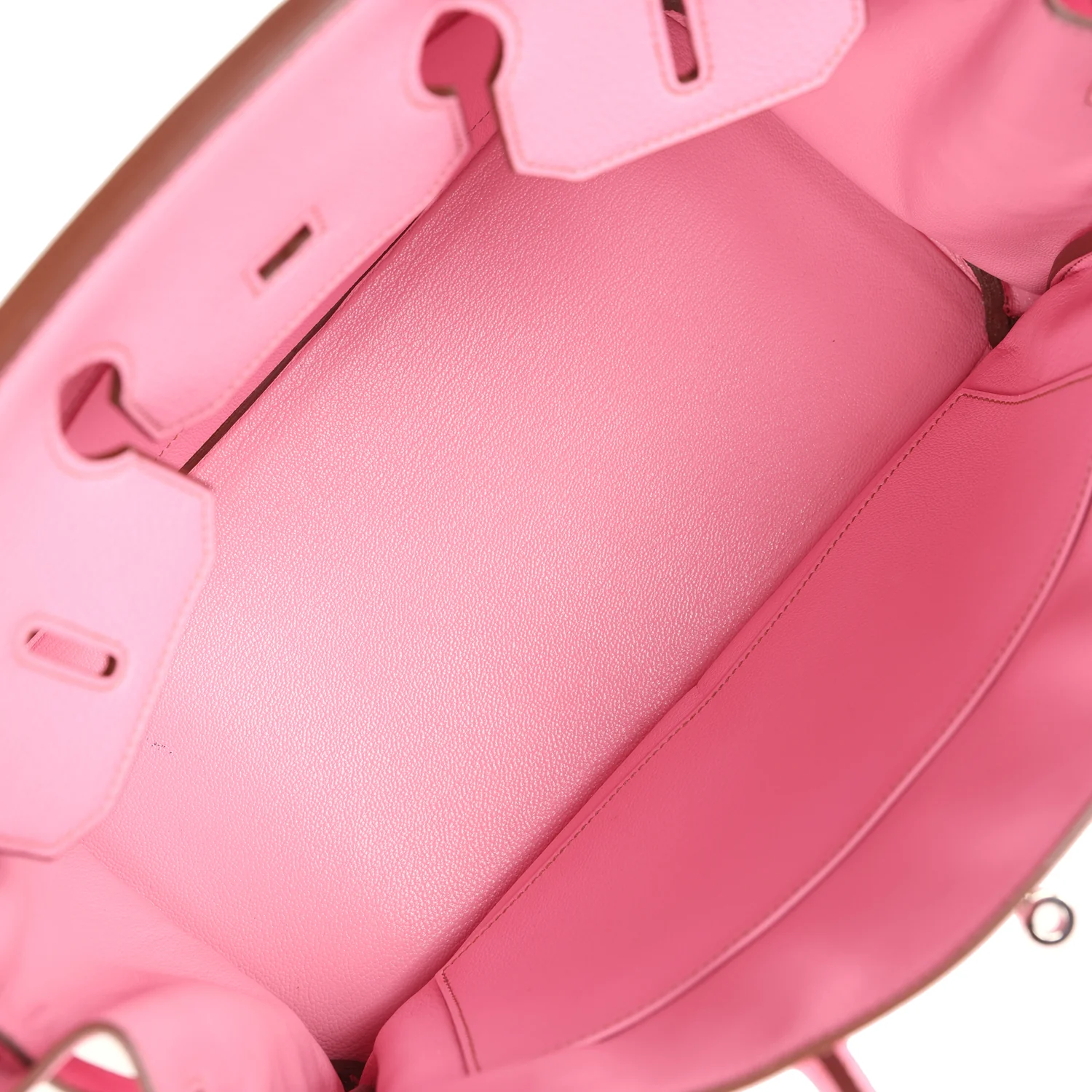 Pre-owned Hermes Birkin 35 Bubblegum Togo Palladium Hardware