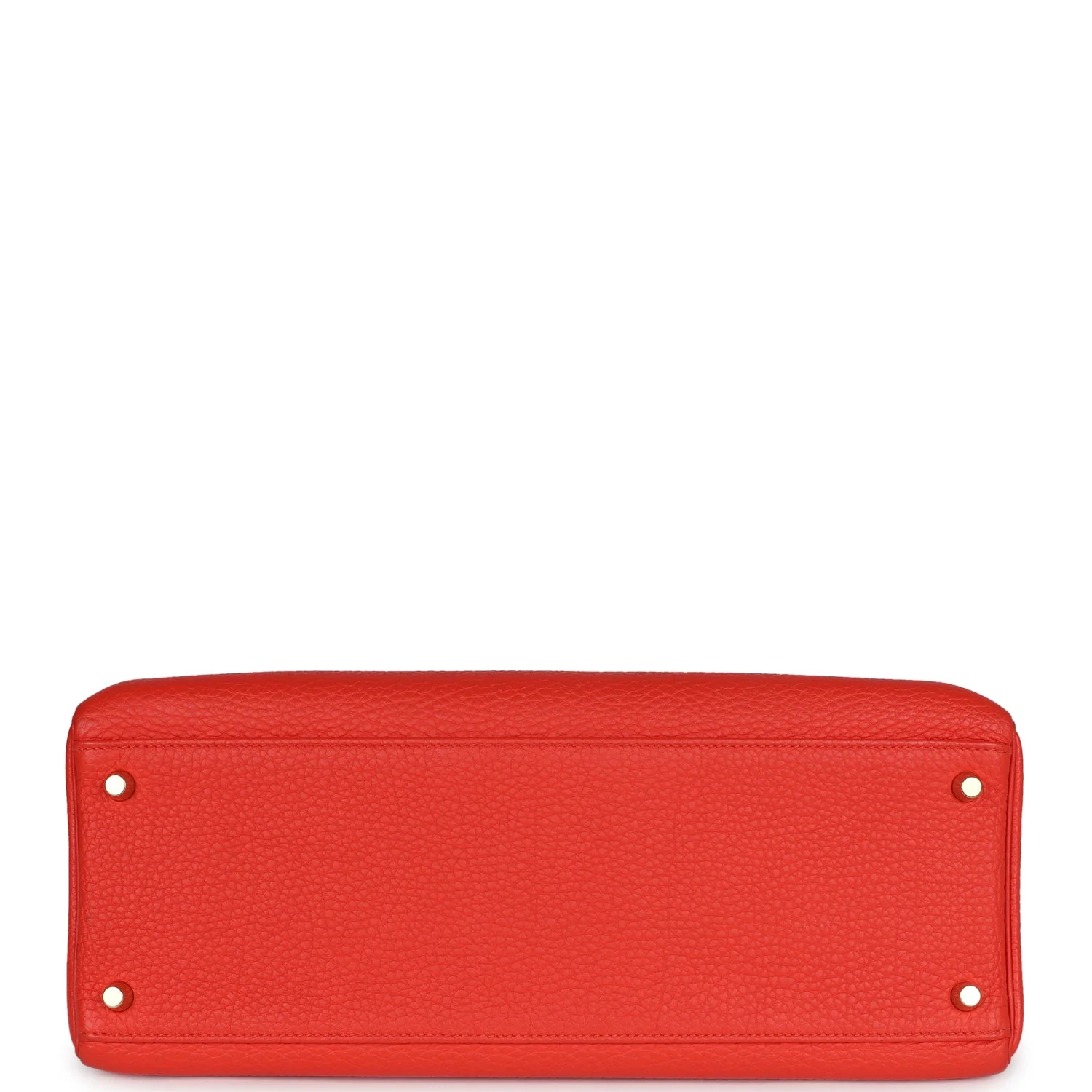 Pre-owned Hermes Kelly Retourne 35 Capucine Togo Gold Hardware