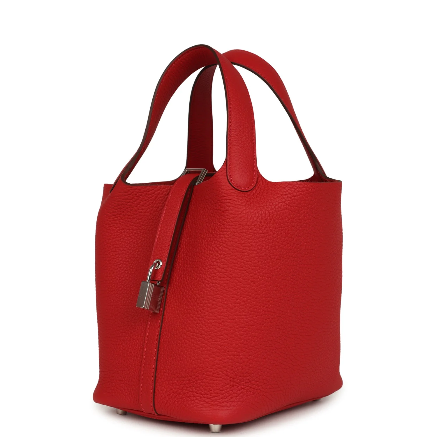 Hermes Picotin Lock 18 Vermillion Clemence Palladium Hardware