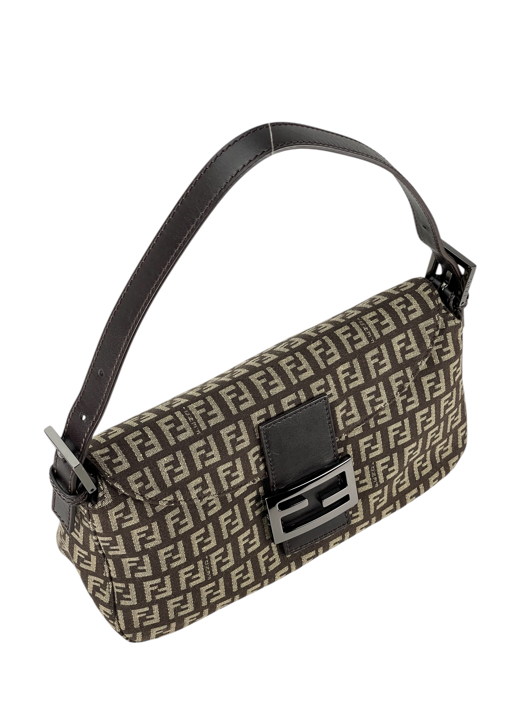 FENDI - Beige Zucchino Mamma Baguette Hand Bag