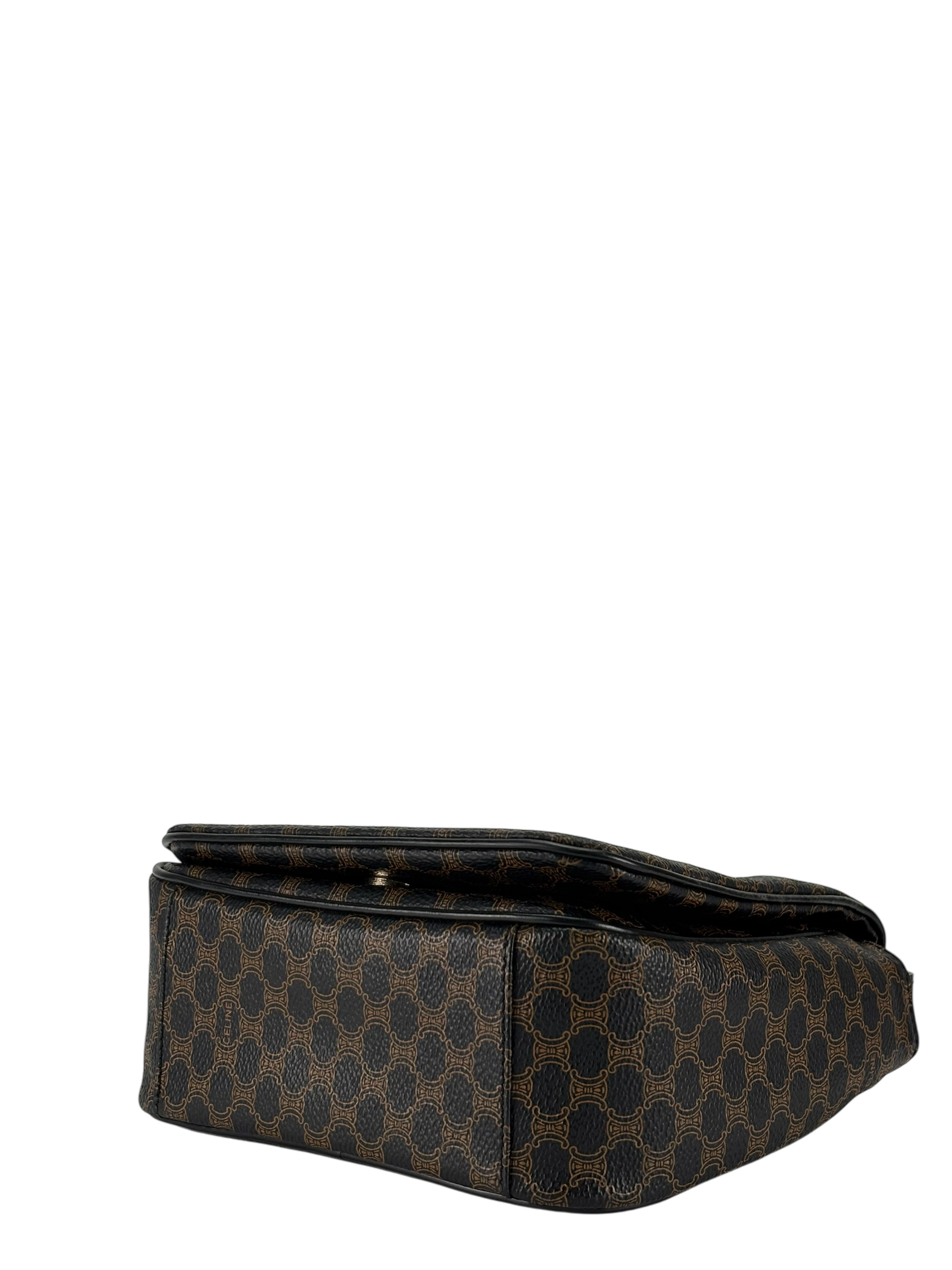 CELINE - Black Macadam Crossbody Bag