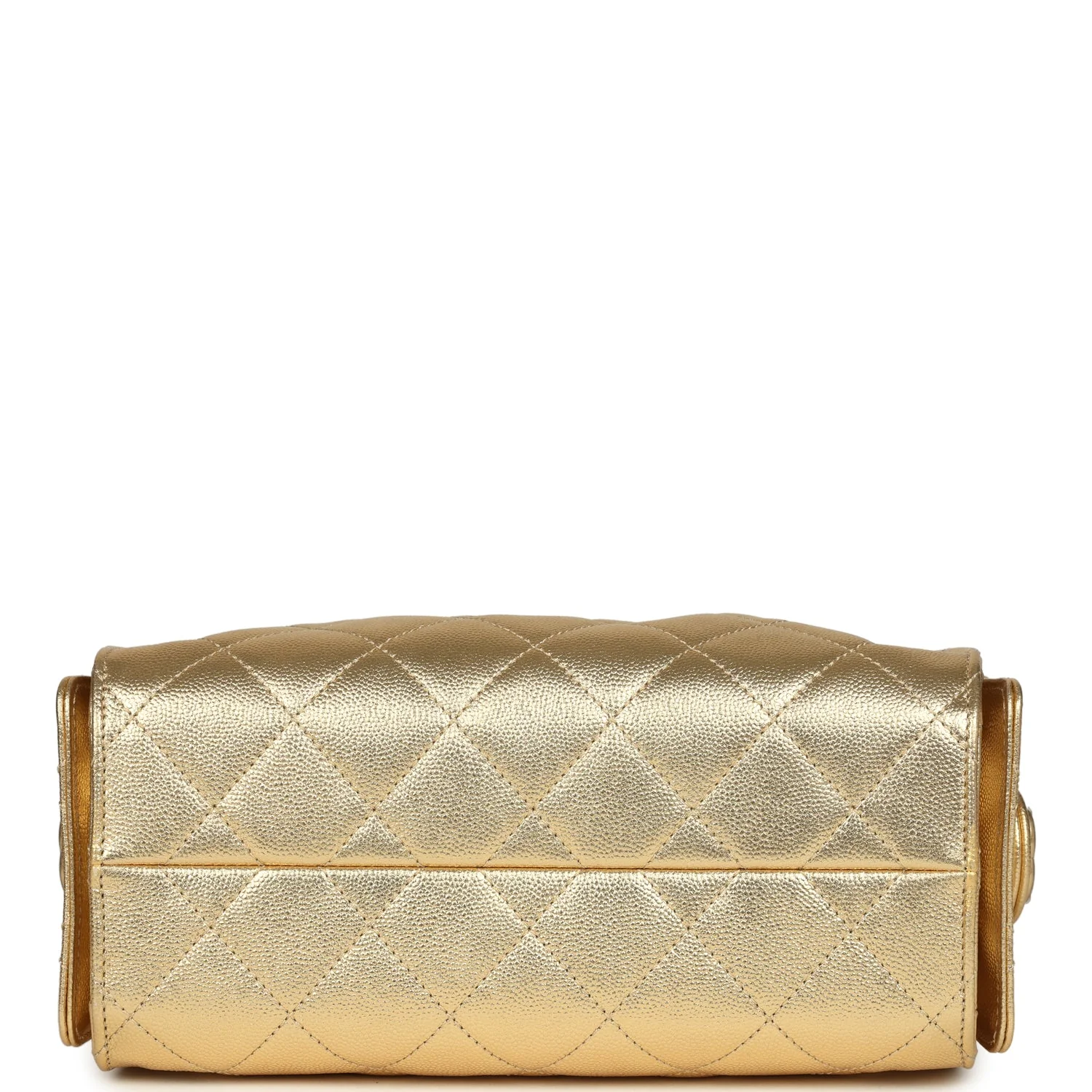 Chanel Mini 25 Hobo Bag Metallic Gold Caviar Caviar Antique Gold Hardware