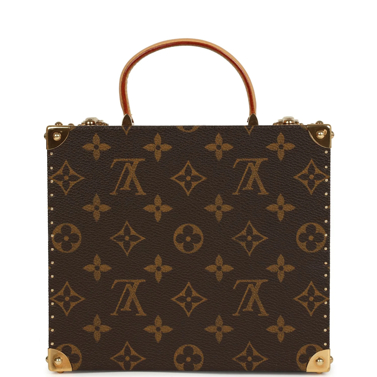 Vintage Louis Vuitton x Takashi Murakami Flower Head Jewelry Trunk Brown Multi Monogram Brass Hardware