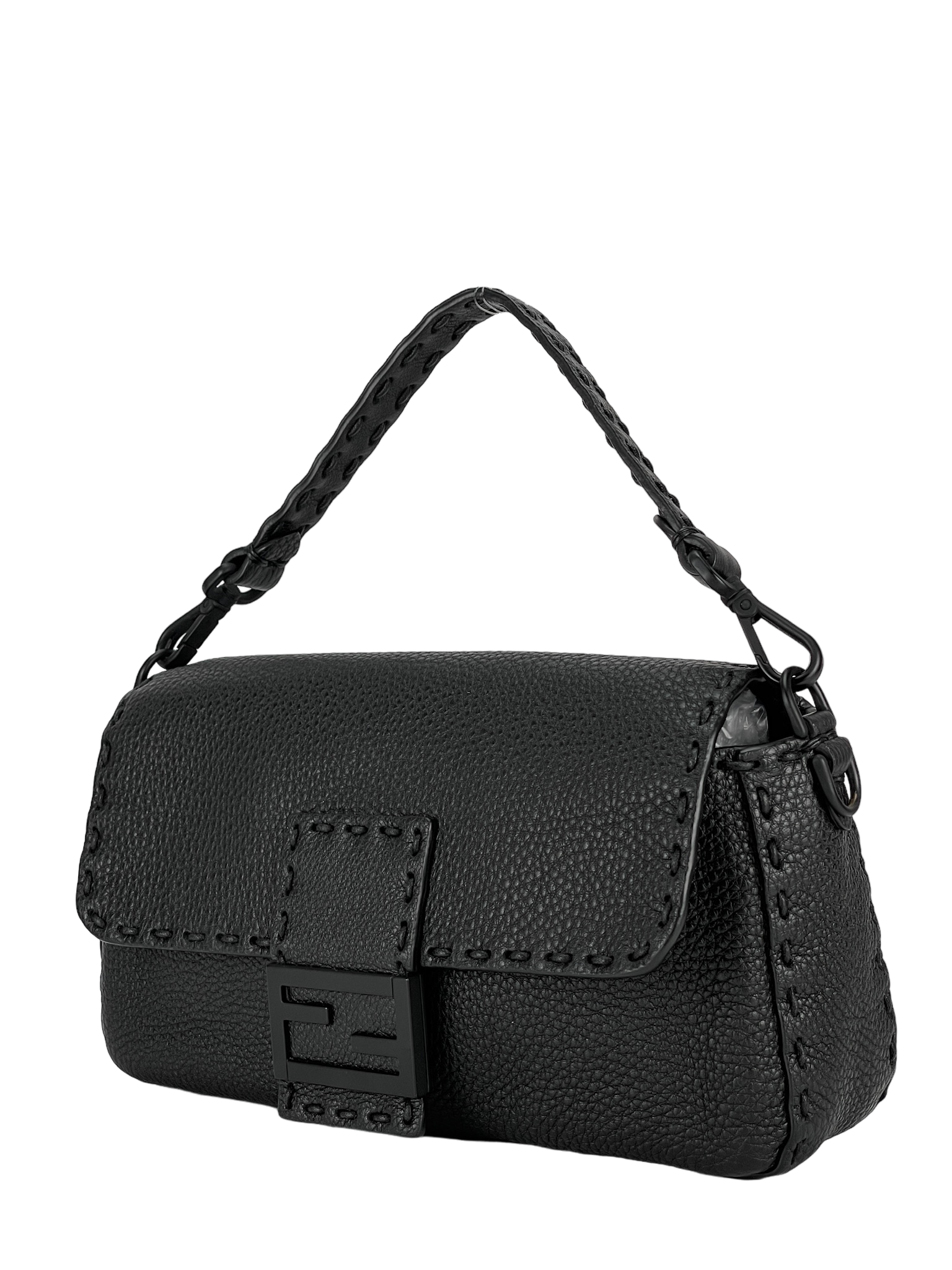 FENDI - Black Sellerria Baguette 2way Bag