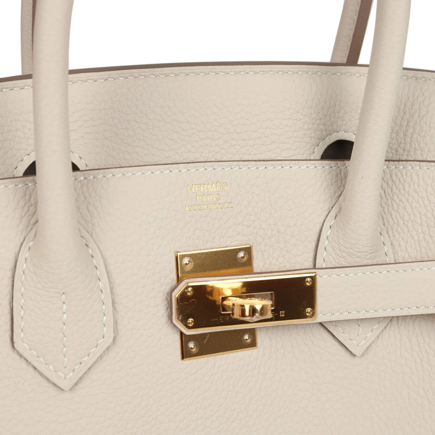 Hermes Birkin 30 Craie Togo Gold Hardware