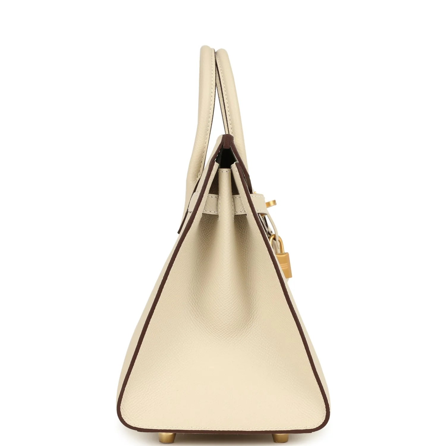 Hermes Special Order (HSS) Birkin Sellier 25 Craie Verso Epsom Brushed Gold Hardware