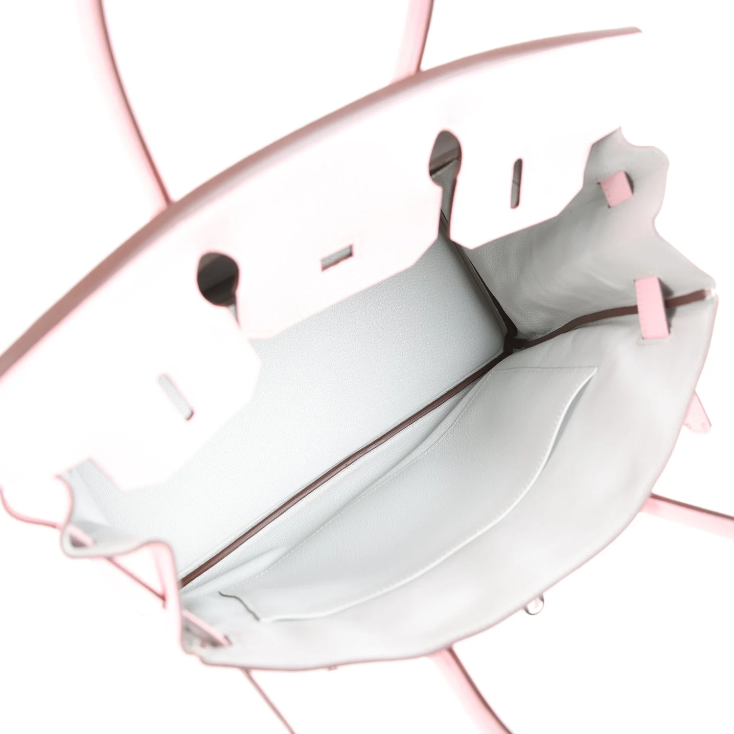 Pre-owned Hermes Special Order (HSS) Birkin 30 Rose Sakura Verso Chèvre Palladium Hardware