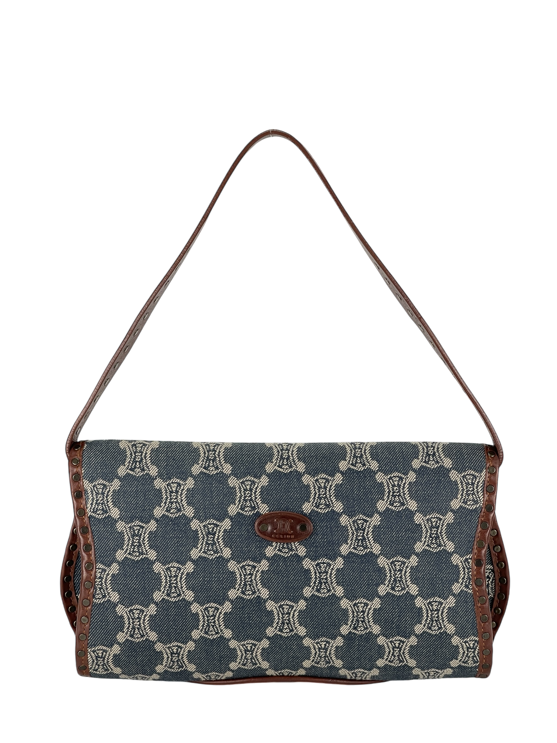 CELINE -  Macadam Denim Shoulder Bag