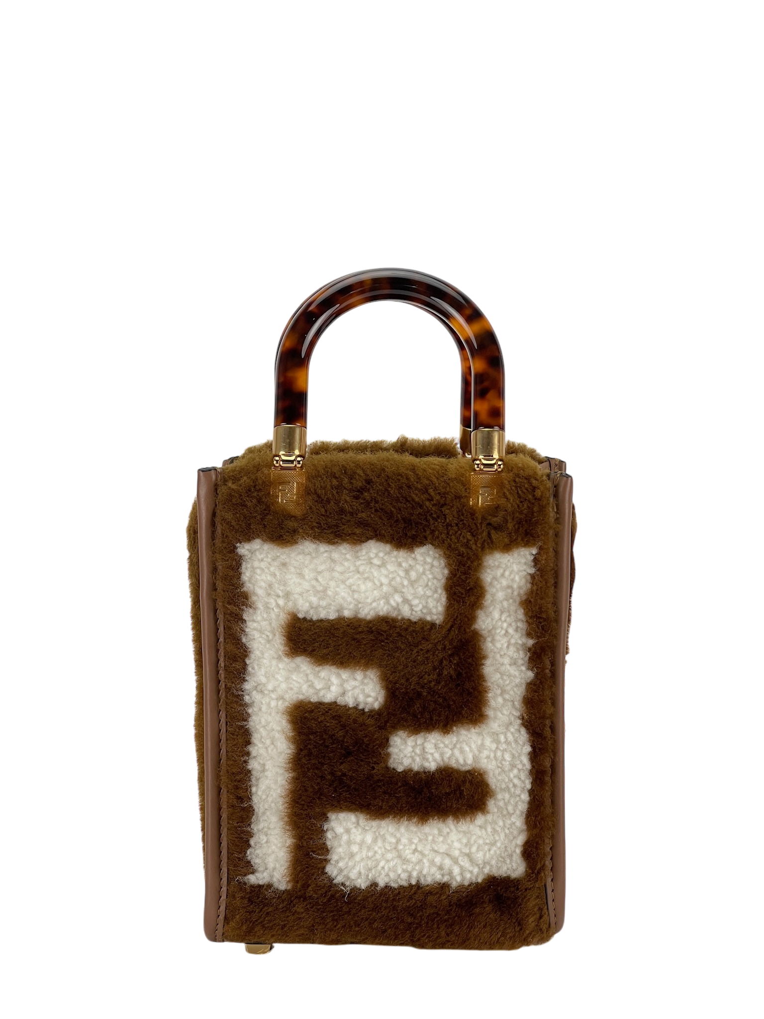 FENDI - Sunshine Logo Fur Mini Tote Bag