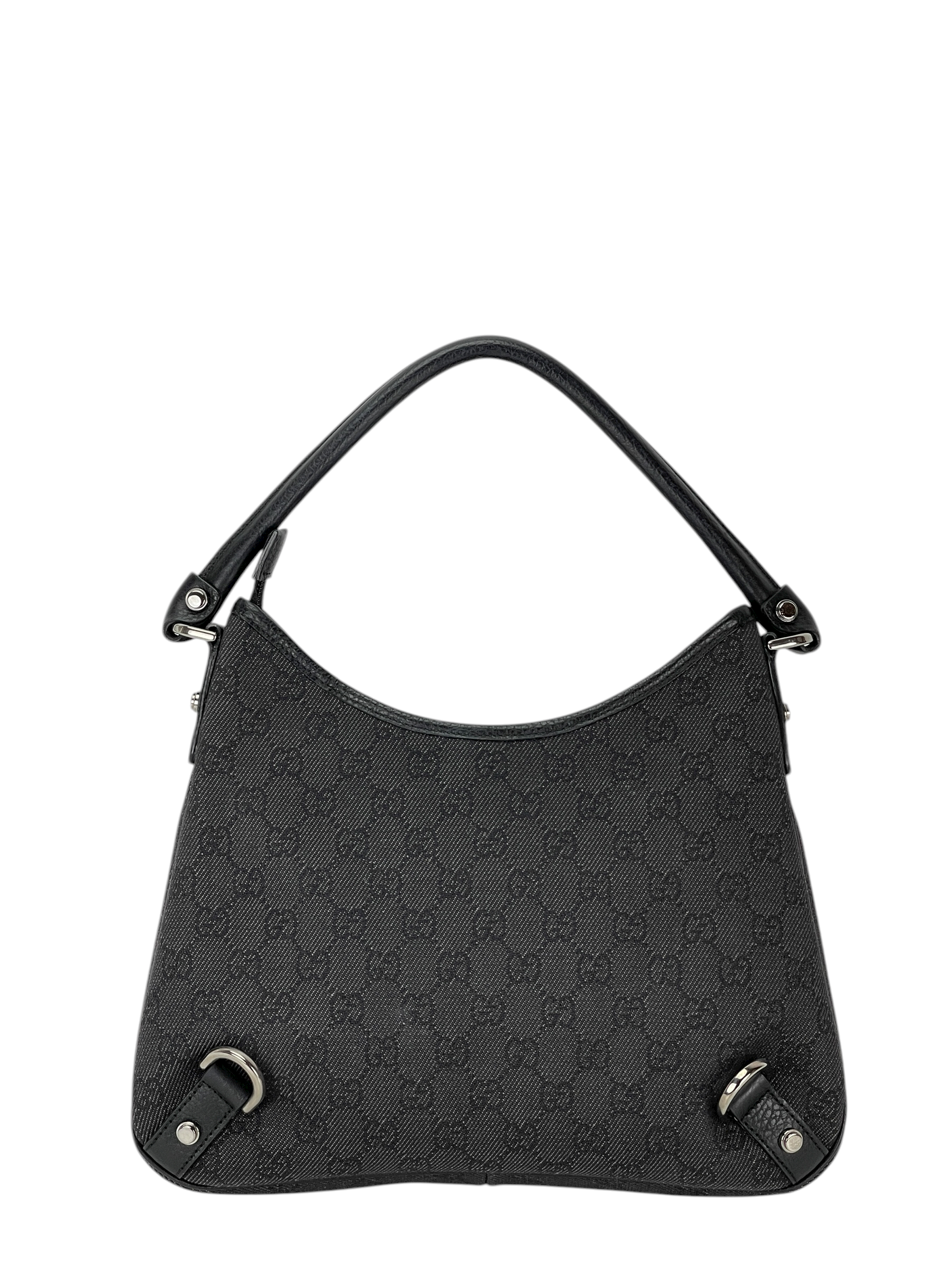 GUCCI - Black Ophidia Abbey Guccissima Semi Shoulder Bag