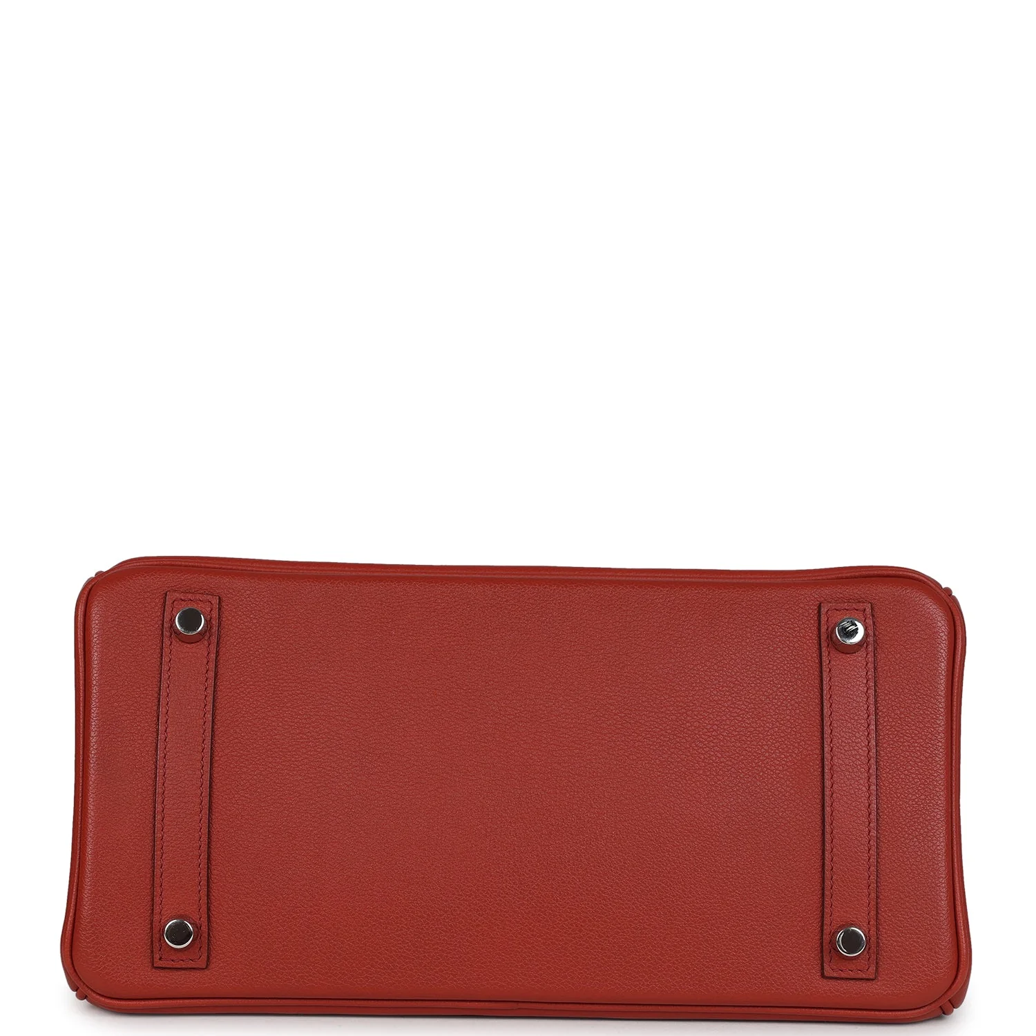 Pre-owned Hermes Birkin 30 Ghillies Brique Clemence and Evercolor Palladium Hardware