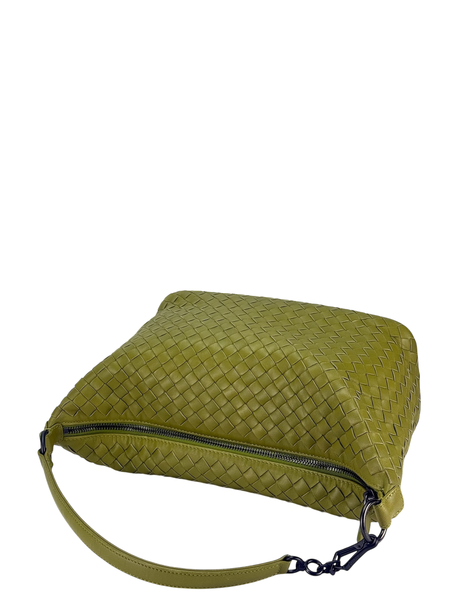 BOTTEGA VENETA - Nappa Intrecciato Small Shoulder Bag Assenzio