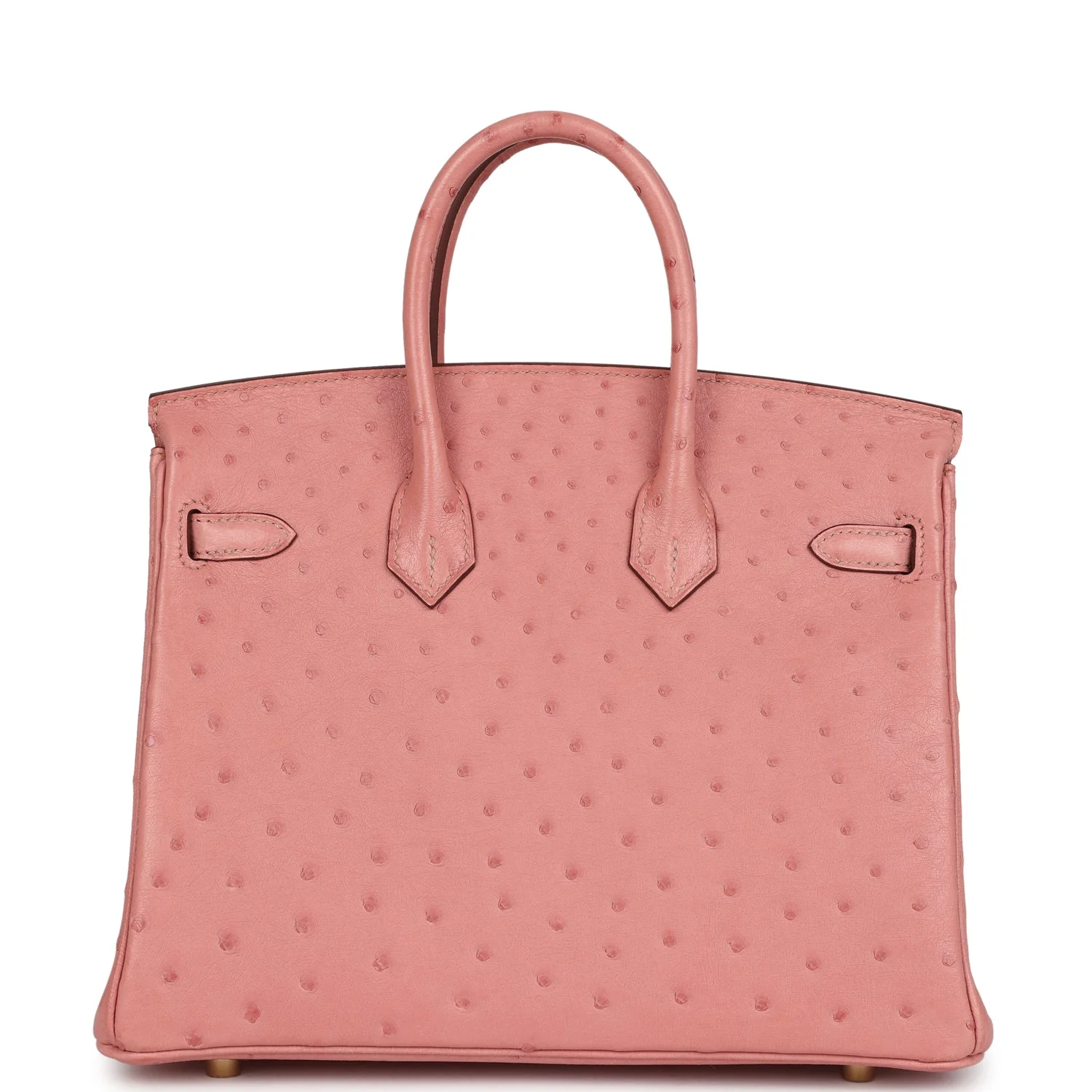 Hermes Birkin 25 Terre Cuite Ostrich Gold Hardware