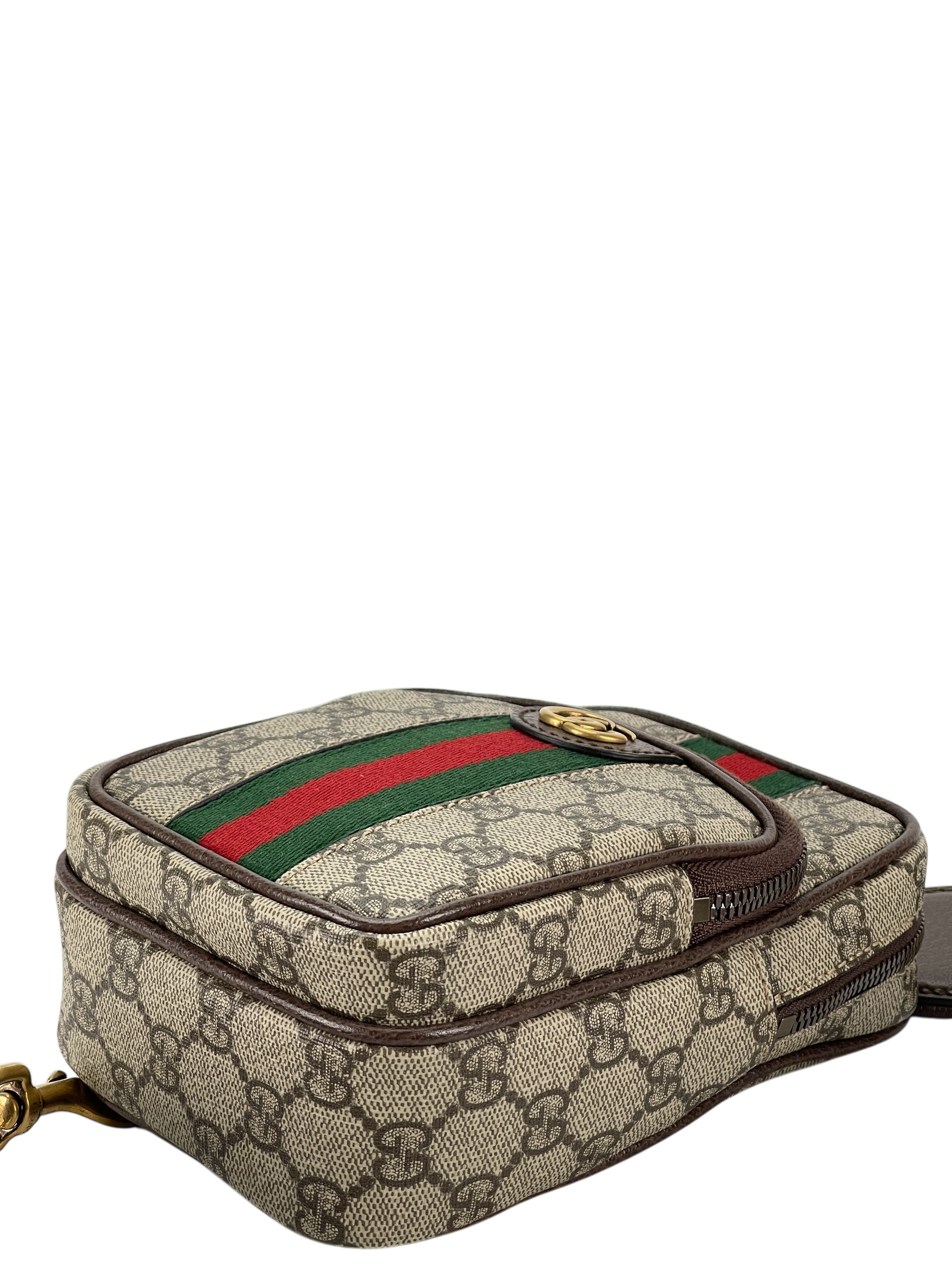 GUCCI -Ophidia GG Supreme Canvas Leather GG Small Mini Bag Sling Bag