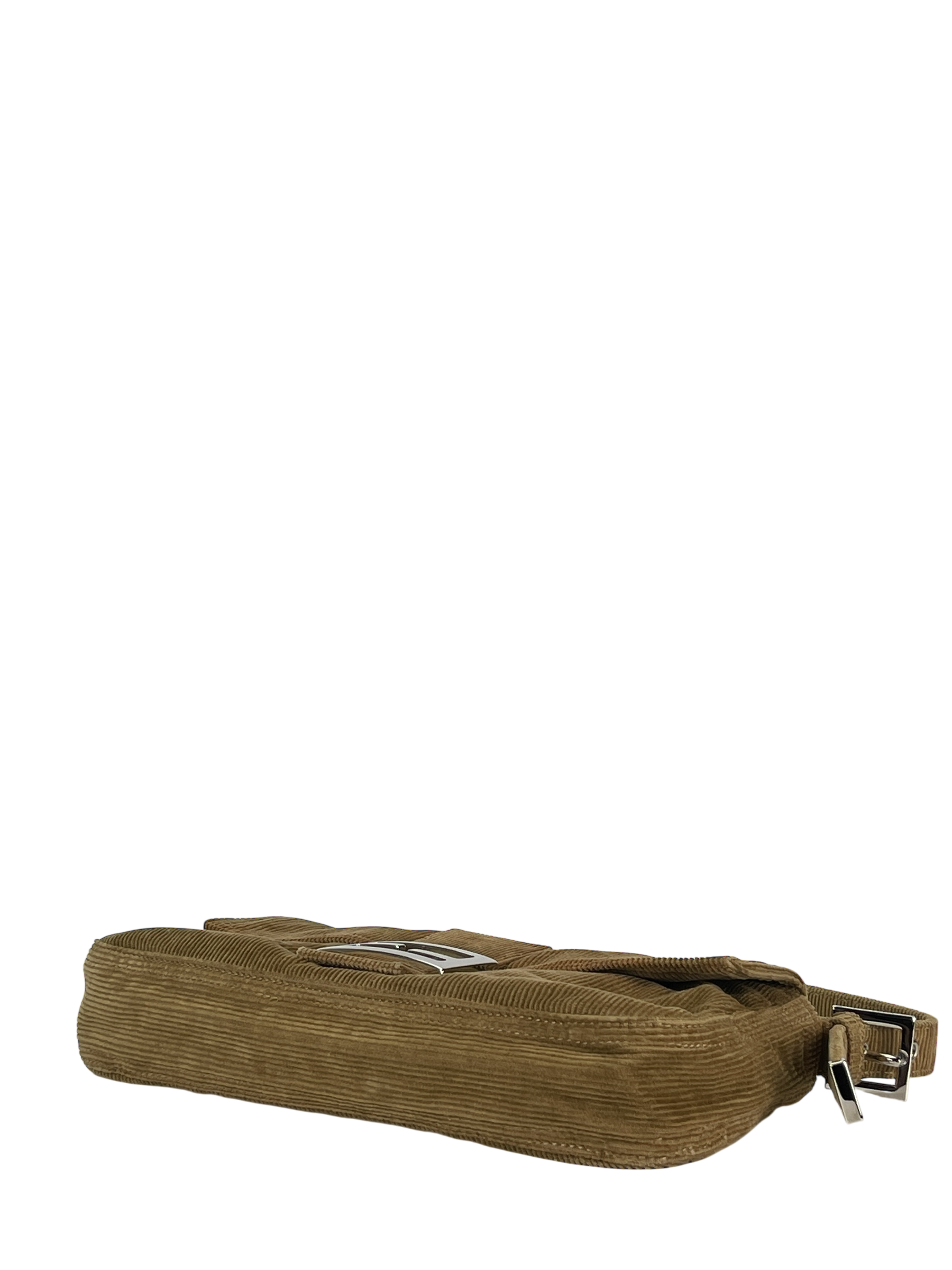 FENDI - Small Mamma Baguette Bag Brown Corduroy