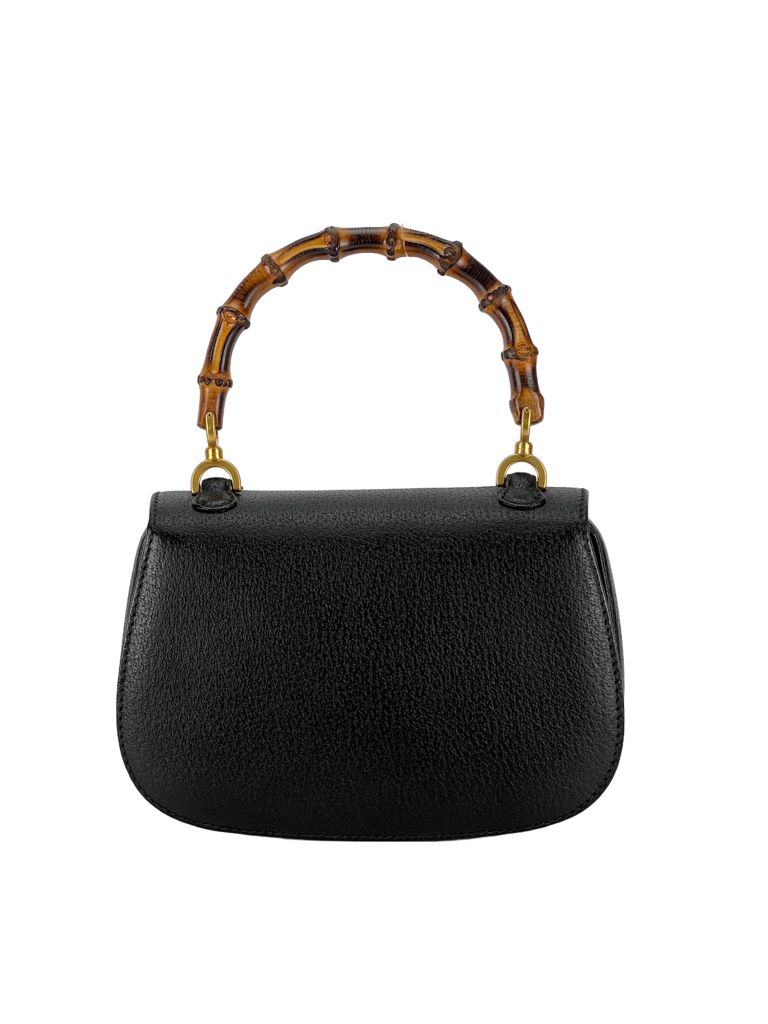 GUCCI - 2way Smalll leather Bamboo Handbag