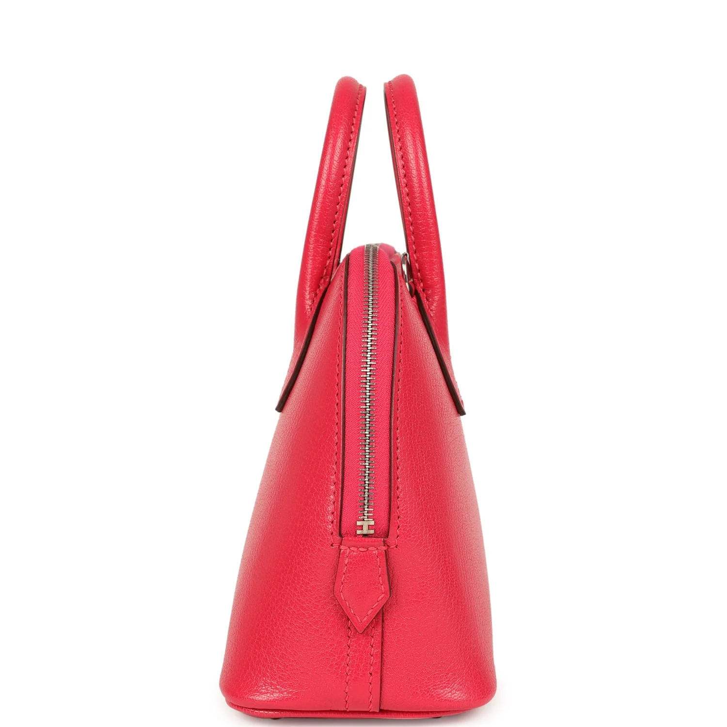 Hermes Mini 1923 Bolide Rose Extreme Chevre Chamkila Palladium Hardware