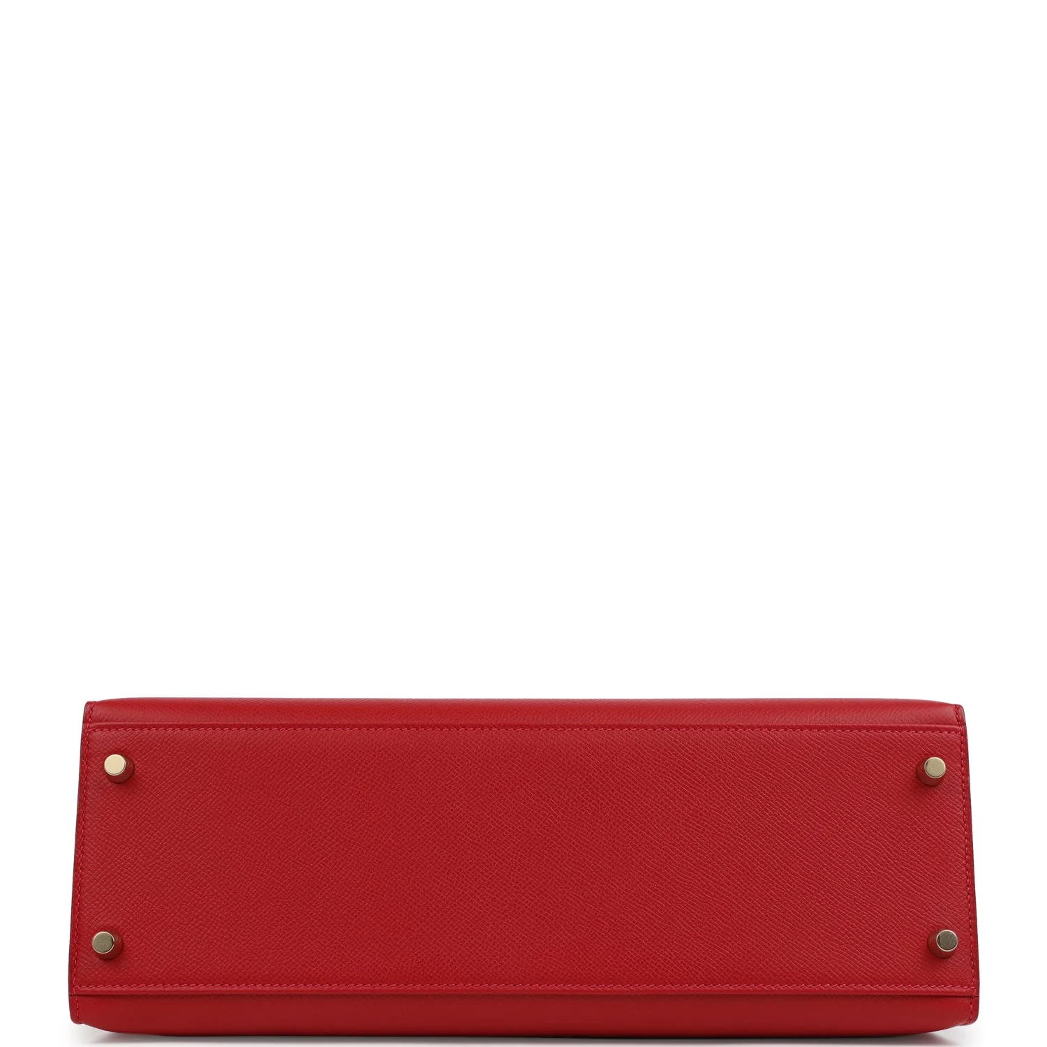 Pre-owned Hermes Kelly Sellier 32 Rouge Casaque Epsom Gold Hardware