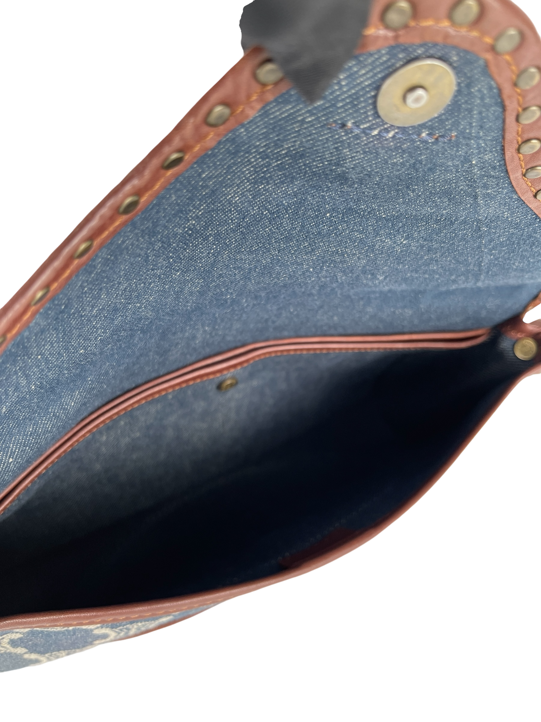 CELINE -  Macadam Denim Shoulder Bag